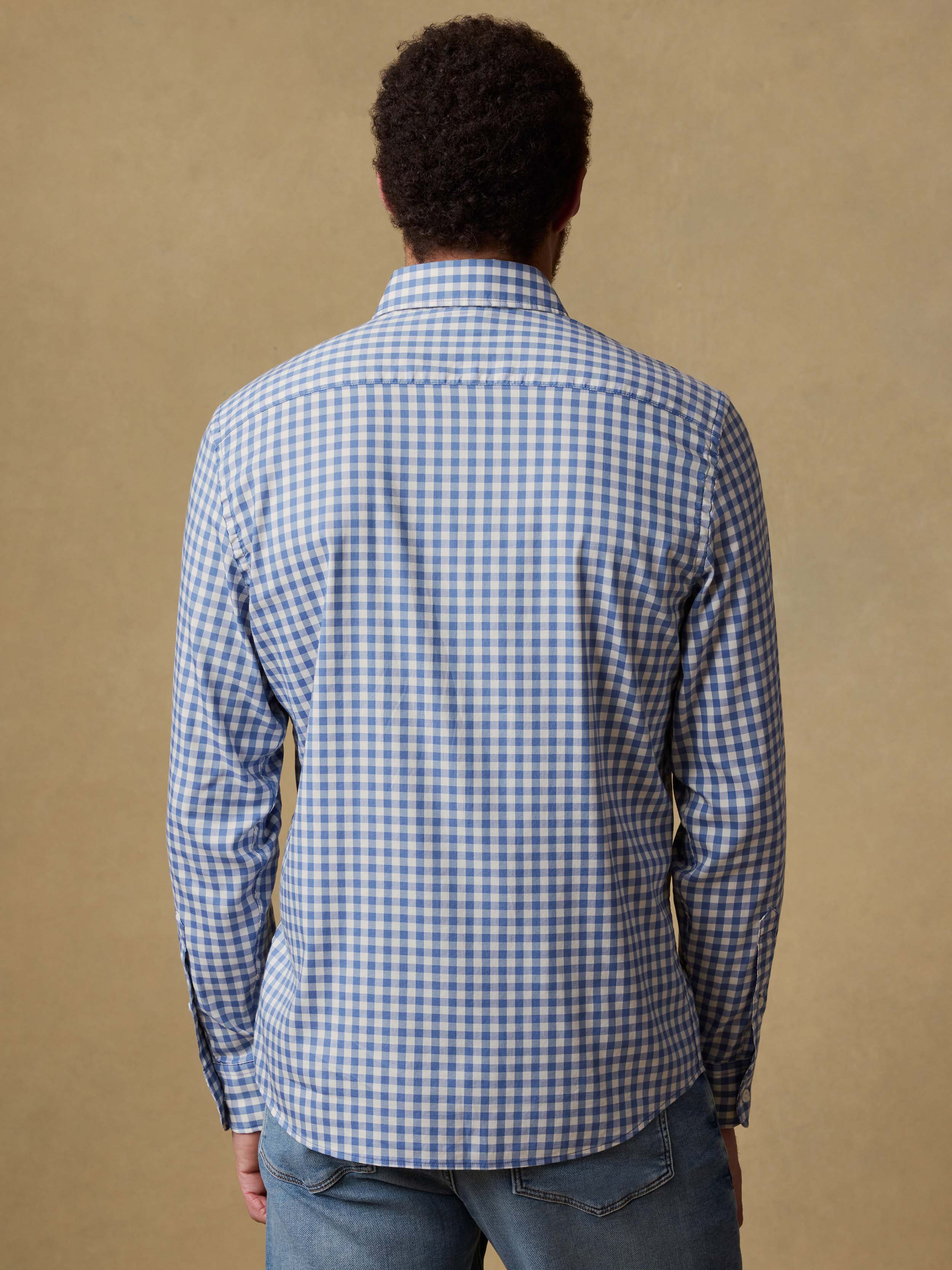 The Movement™ Shirt - Blue Birch Gingham | Faherty Brand