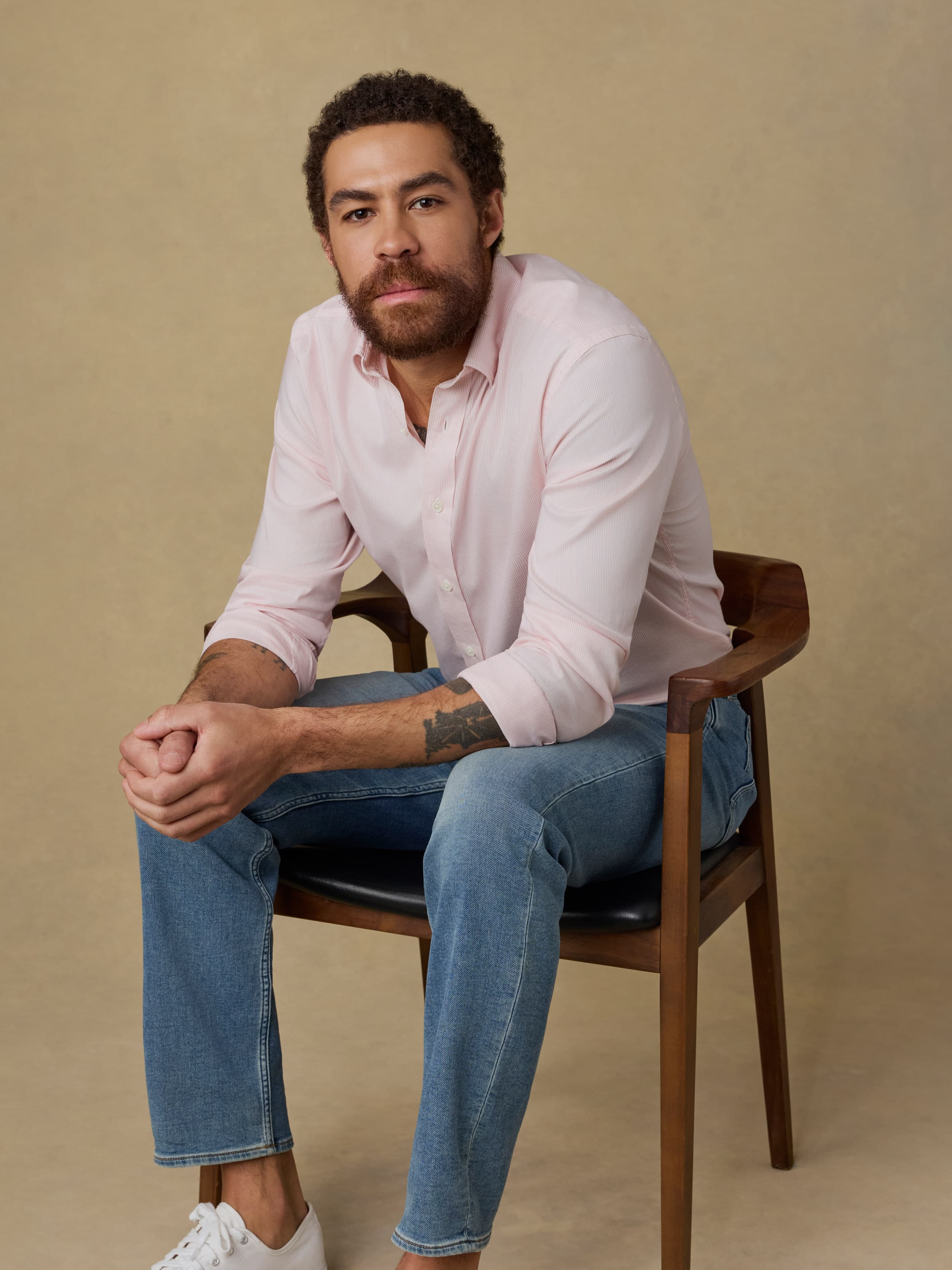 The Movement™ Shirt - Faded Rose Stripe | Faherty Brand