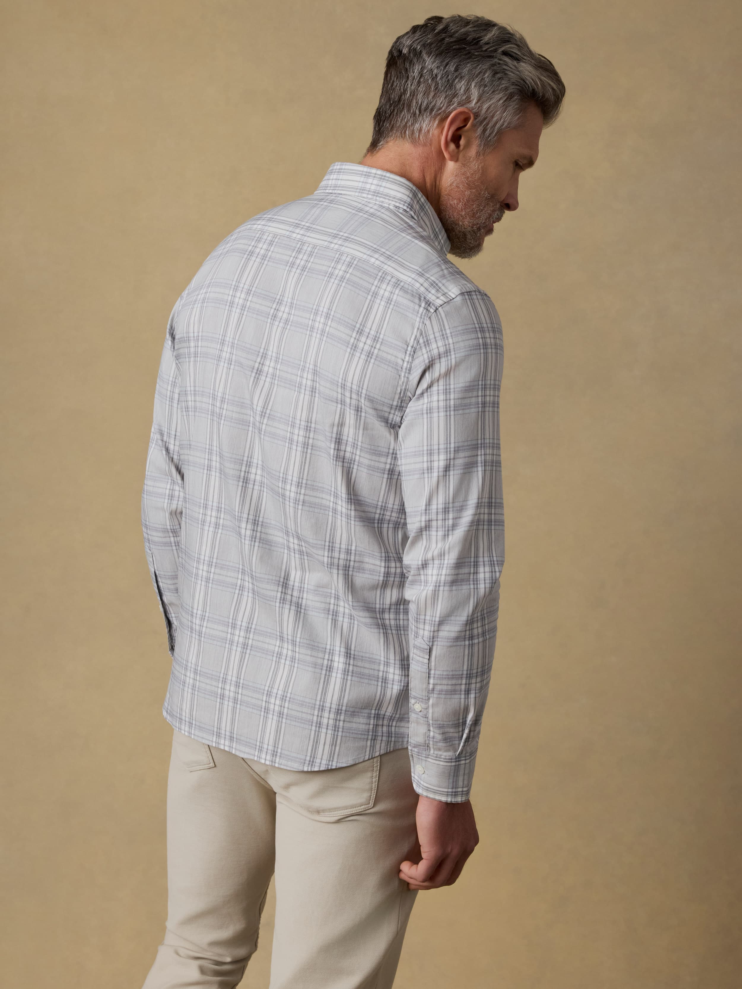 The Movement™ Shirt - Grey Cloud Plaid | Faherty Brand