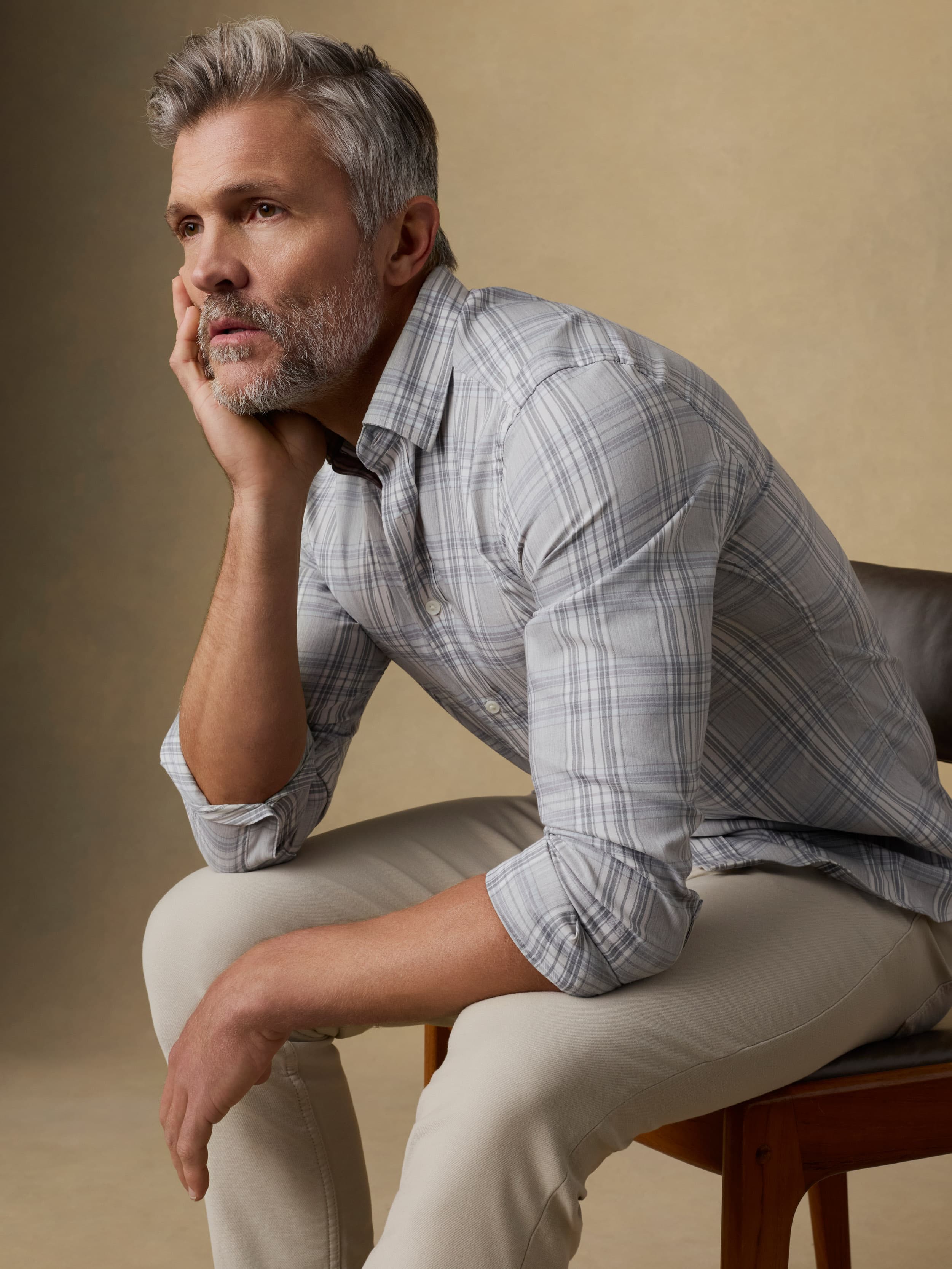 The Movement™ Shirt - Grey Cloud Plaid | Faherty Brand