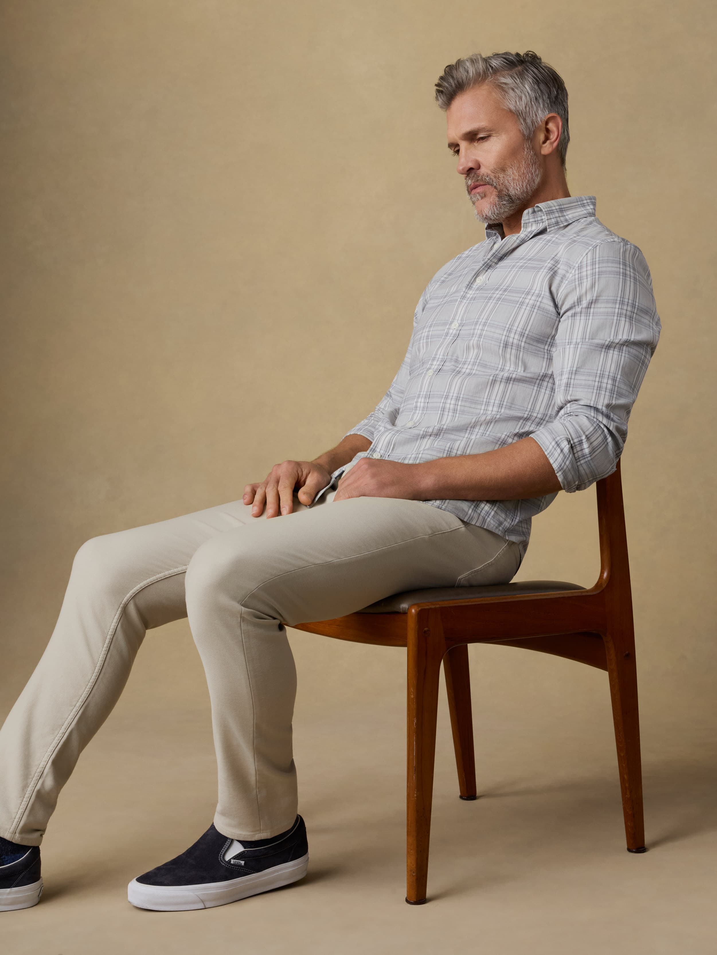 The Movement™ Shirt - Grey Cloud Plaid | Faherty Brand