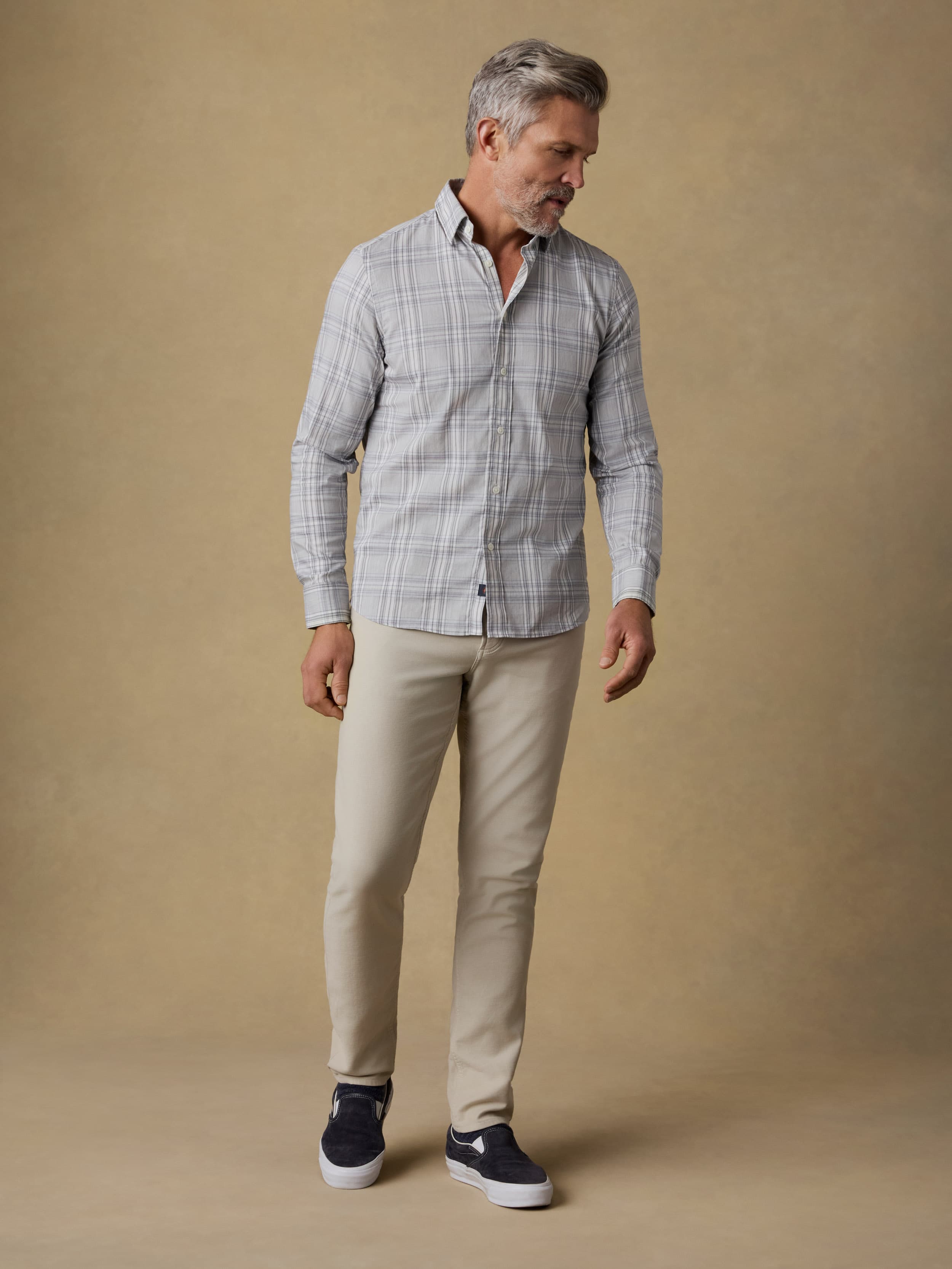 The Movement™ Shirt - Grey Cloud Plaid | Faherty Brand