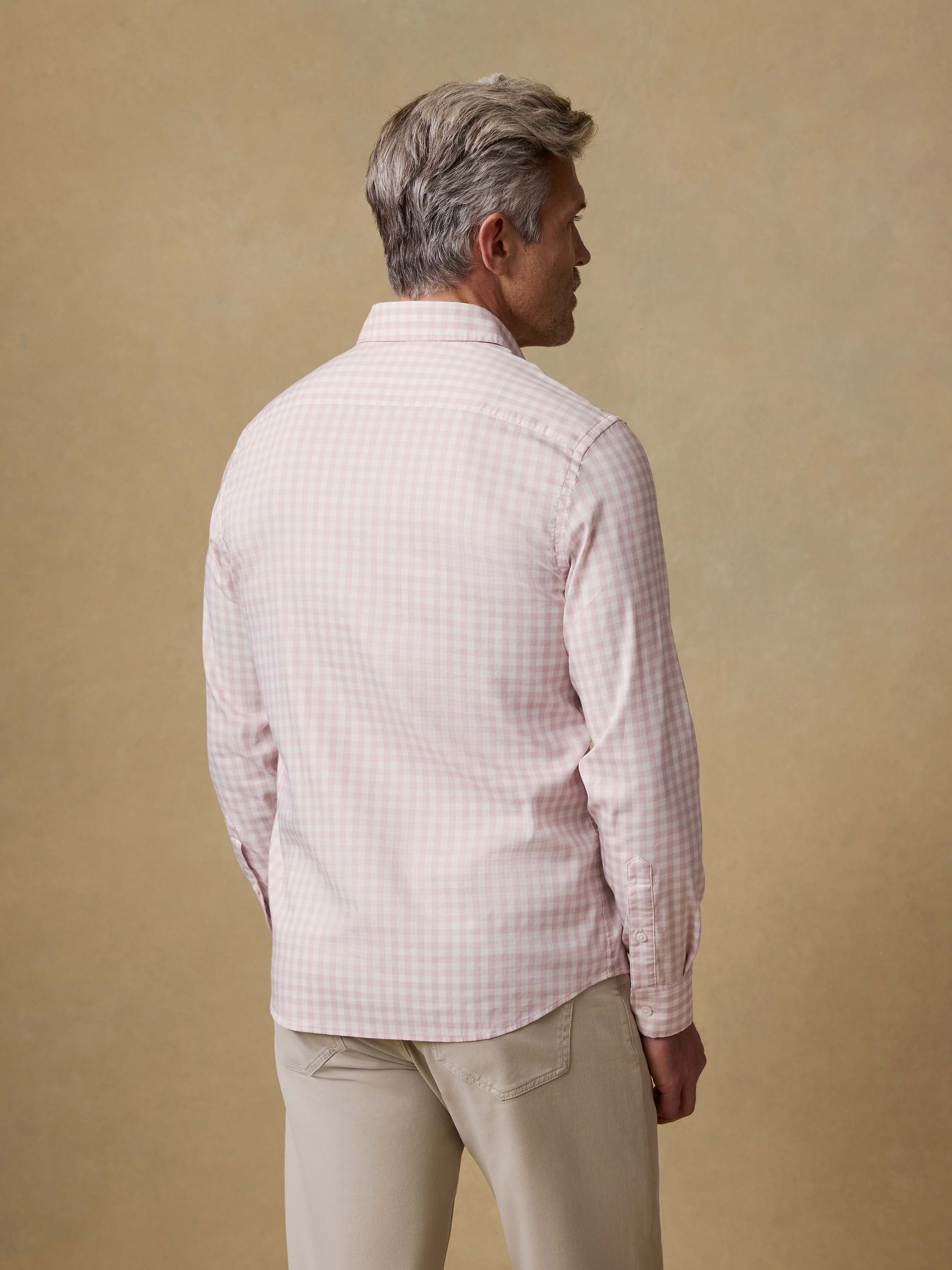 The Movement™ Shirt - Rose White Gingham | Faherty Brand