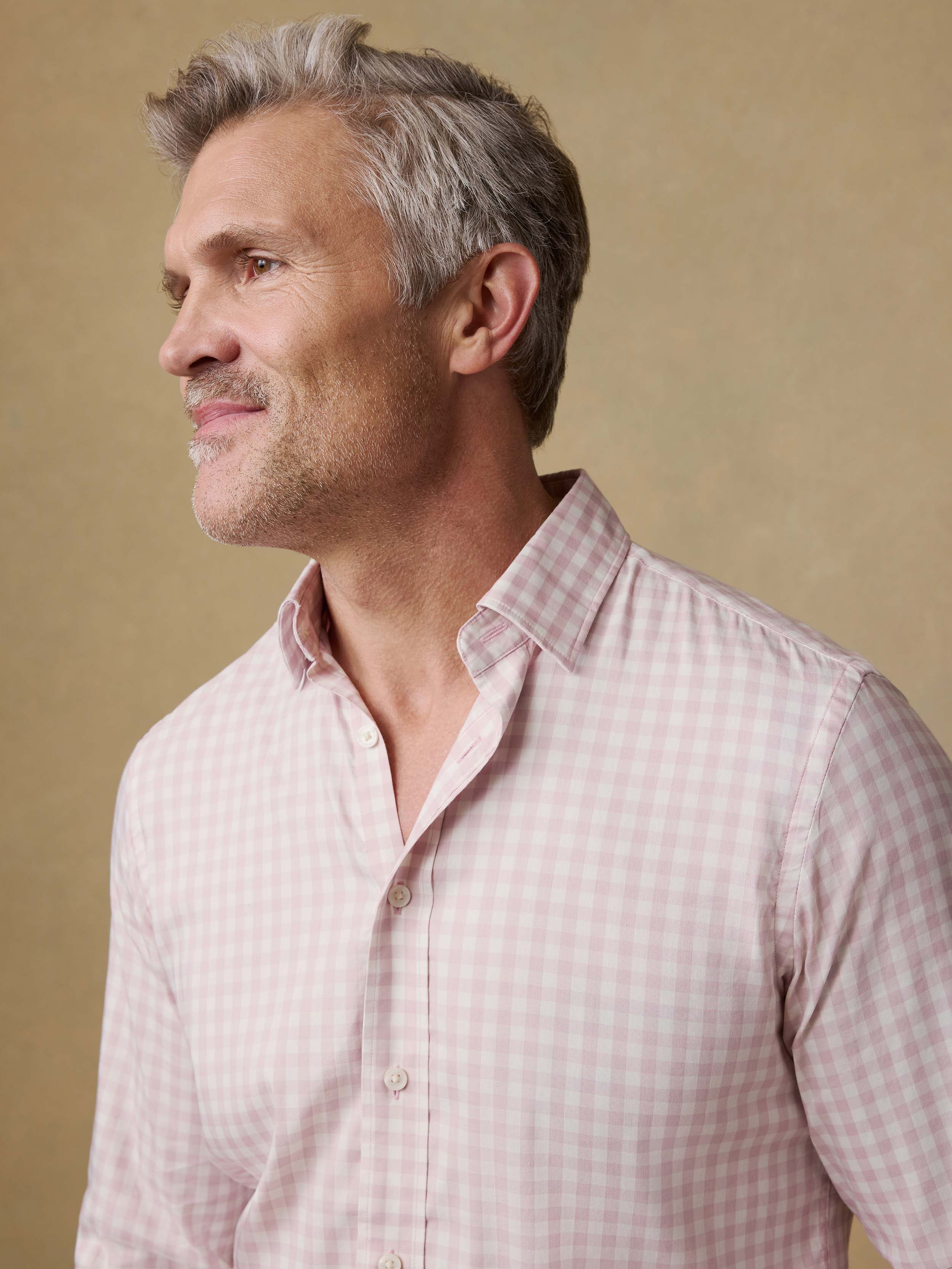 The Movement™ Shirt - Rose White Gingham | Faherty Brand