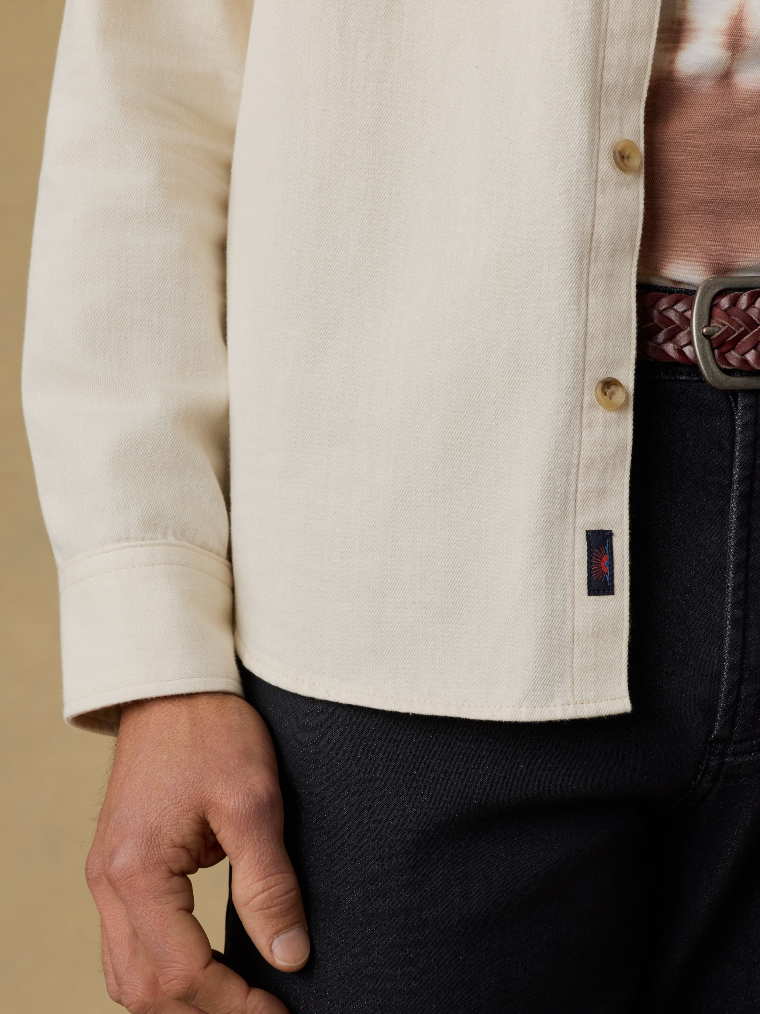 Organic Denim Button Down Shirt - Natural | Faherty Brand