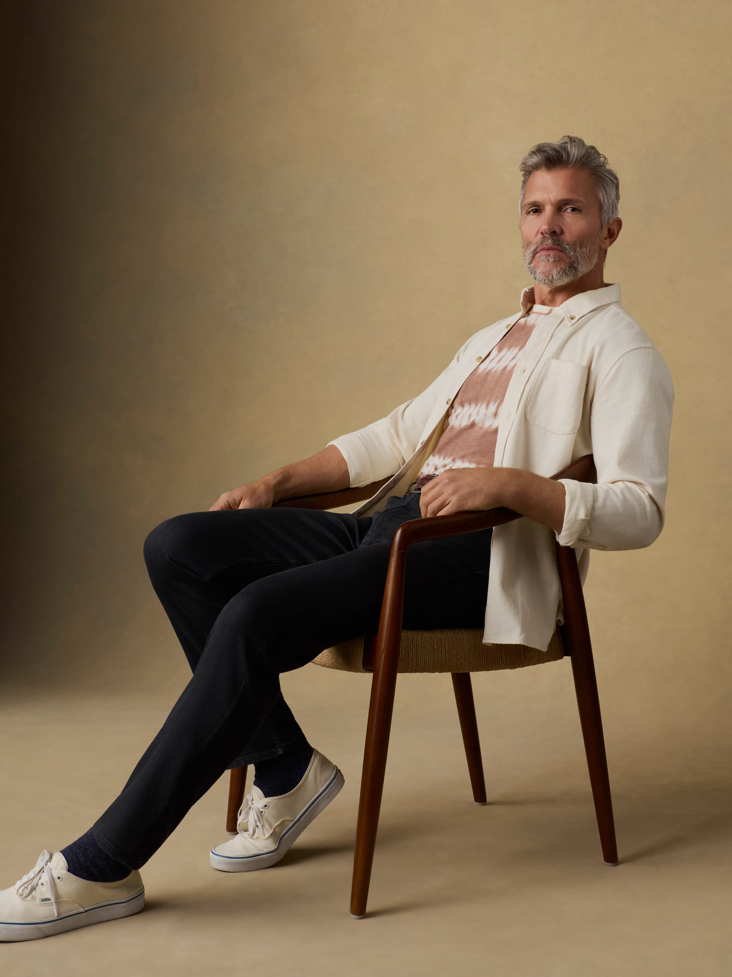 Organic Denim Button Down Shirt - Natural | Faherty Brand