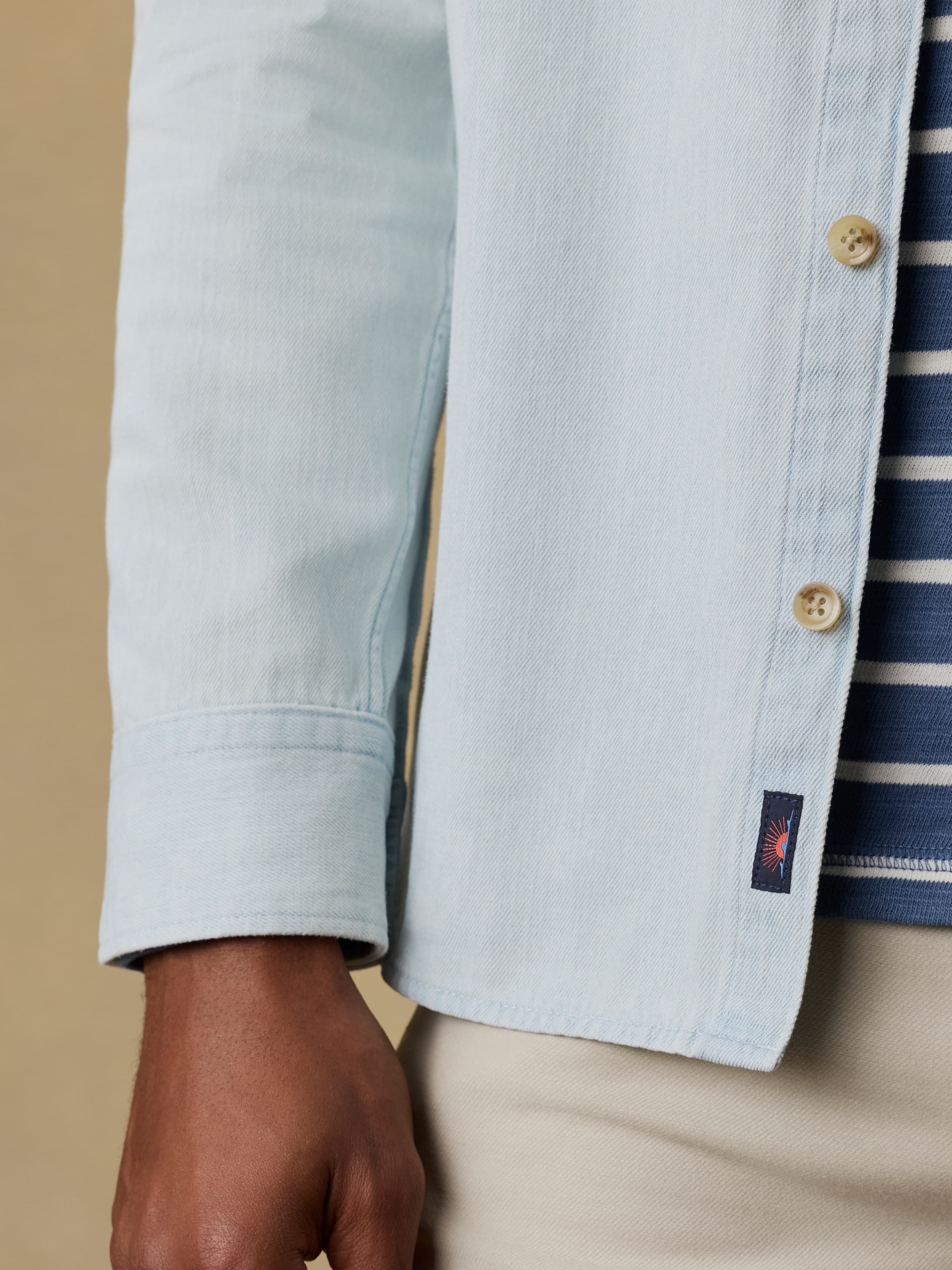 Organic Denim Button Down Shirt - Rocky River Wash | Faherty Brand