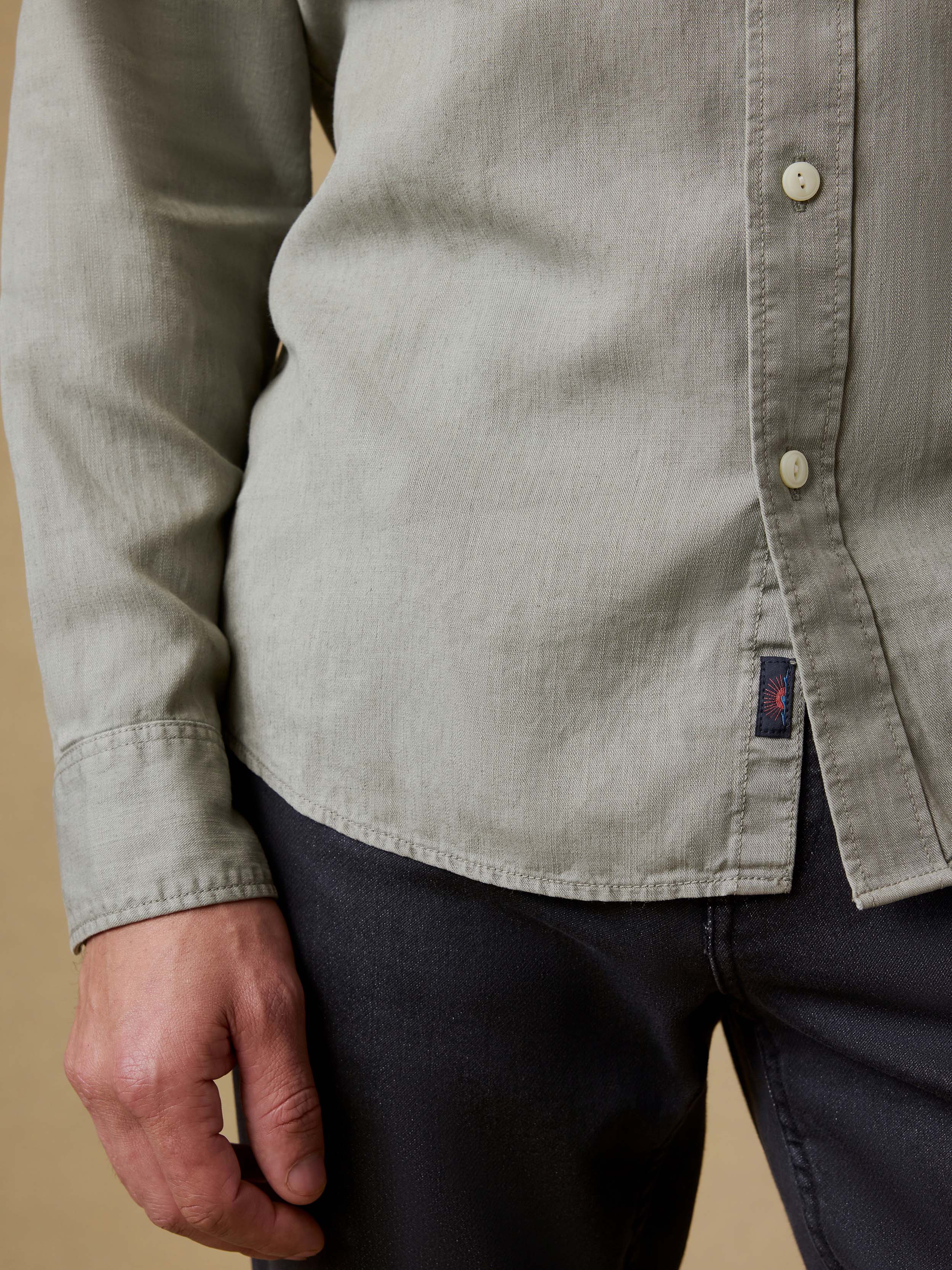Tried & True Chambray Workshirt - Coastal Sage | Faherty Brand