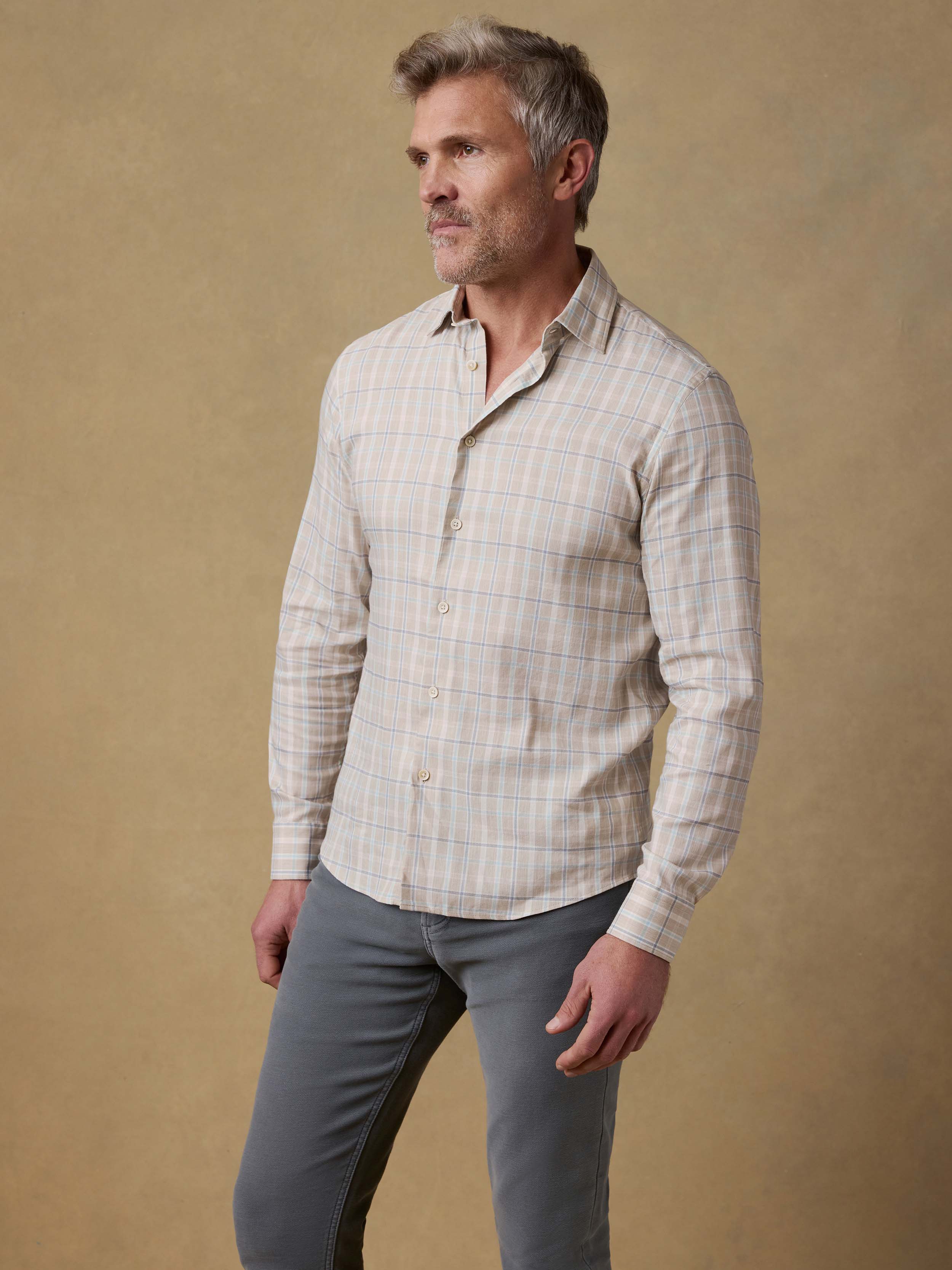 Movement™ Monterey Shirt - Sandy Reef Plaid | Faherty Brand