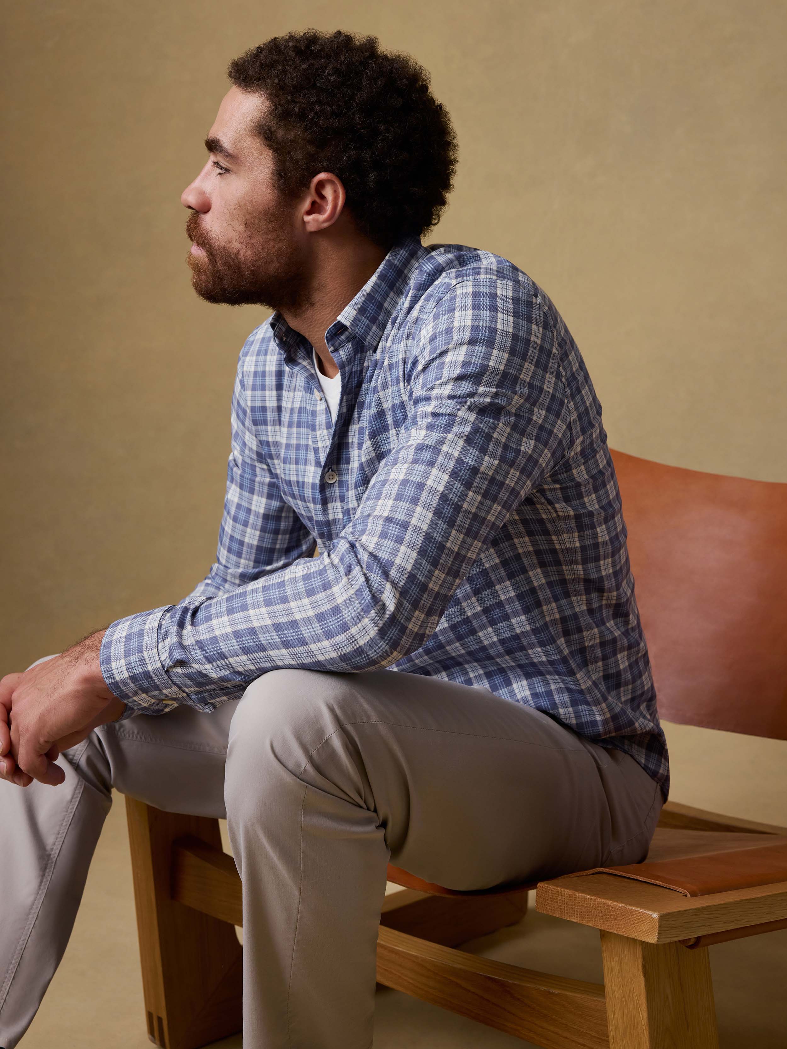 Movement™ Monterey Shirt - Blue Isle Plaid | Faherty Brand