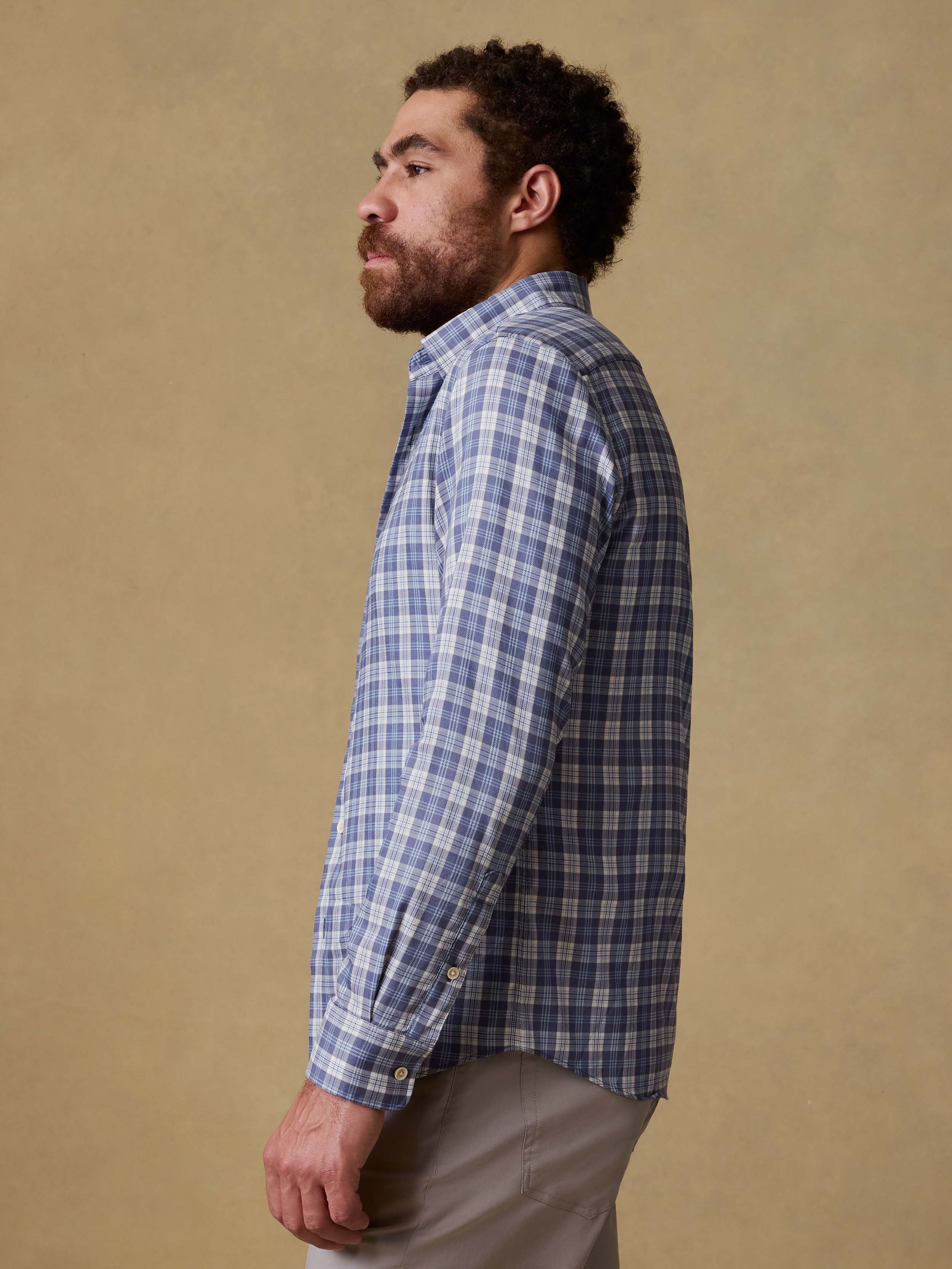 Movement™ Monterey Shirt - Blue Isle Plaid | Faherty Brand