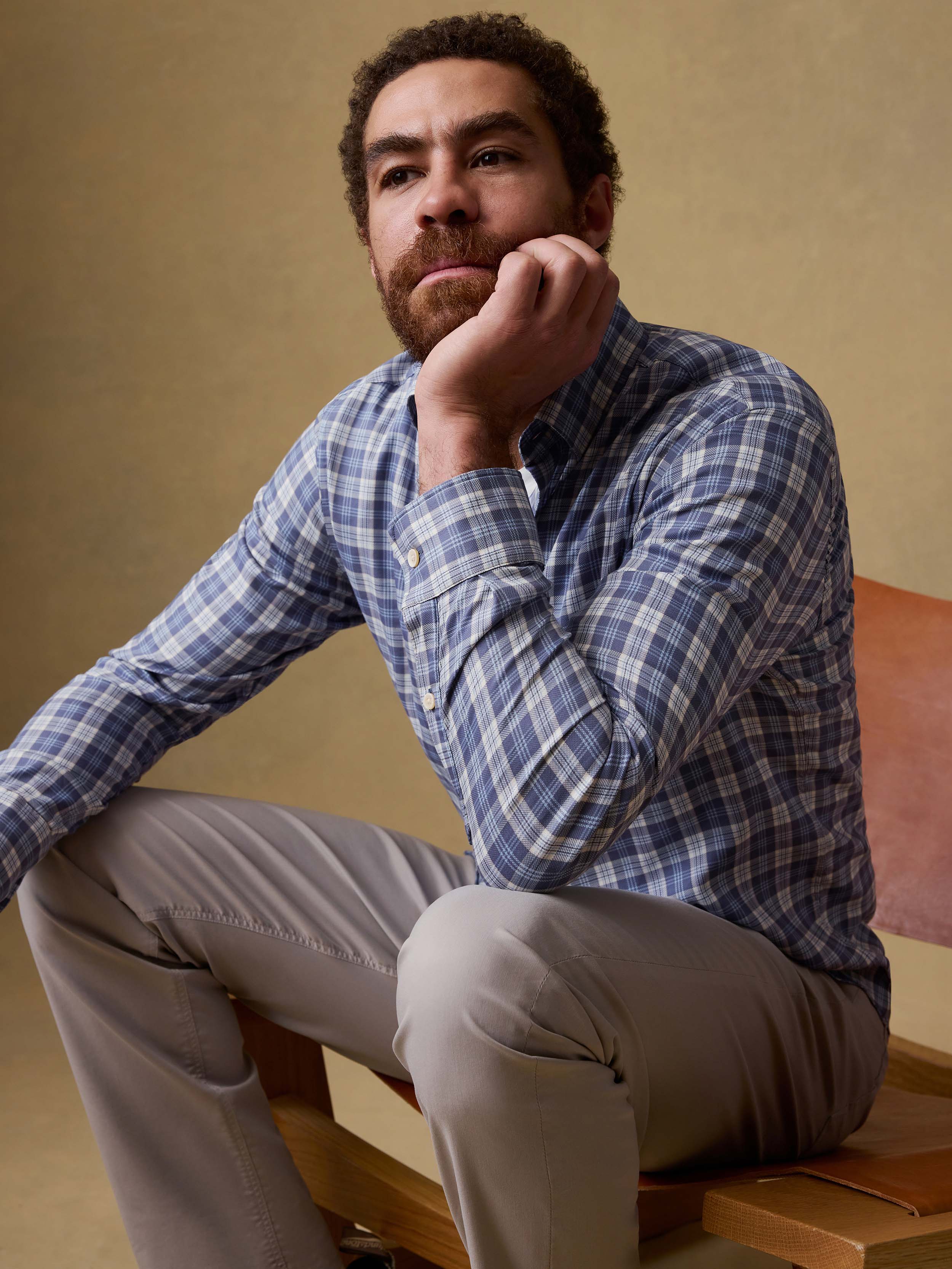 Movement™ Monterey Shirt - Blue Isle Plaid | Faherty Brand