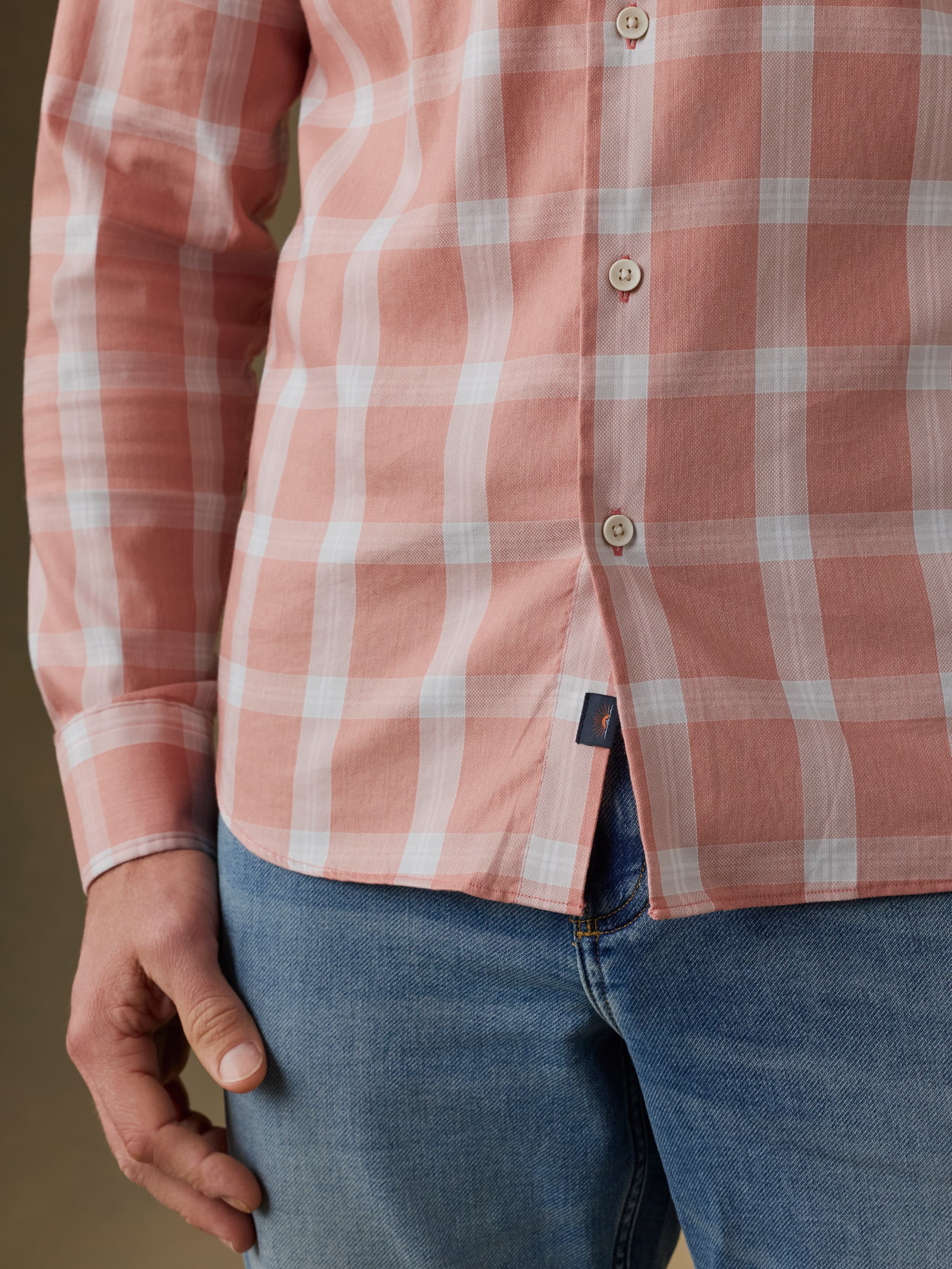 Movement™ Monterey Shirt - Desert Dust Plaid | Faherty Brand