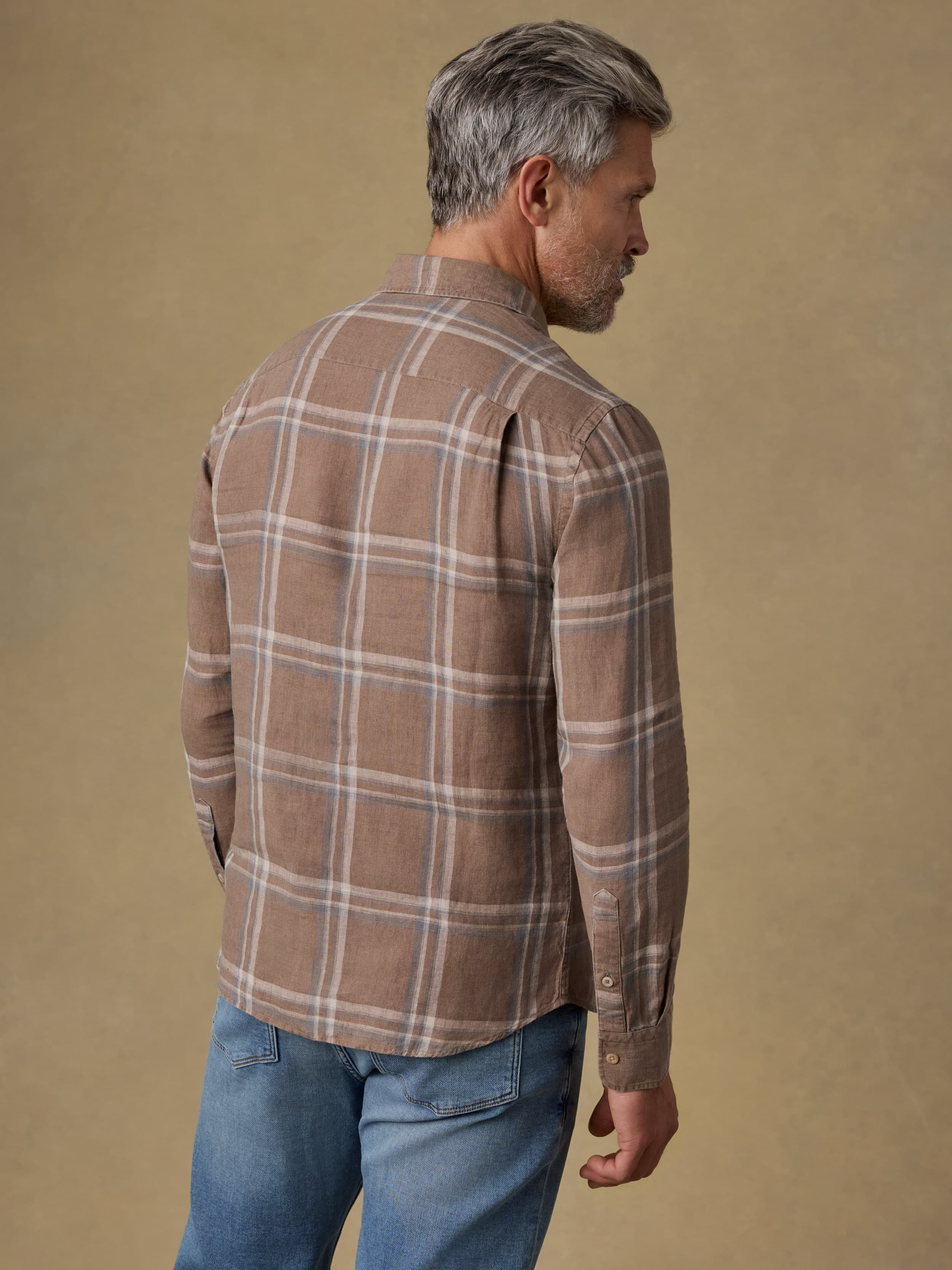 Laguna Linen Shirt - Driftwood Coast Plaid | Faherty Brand