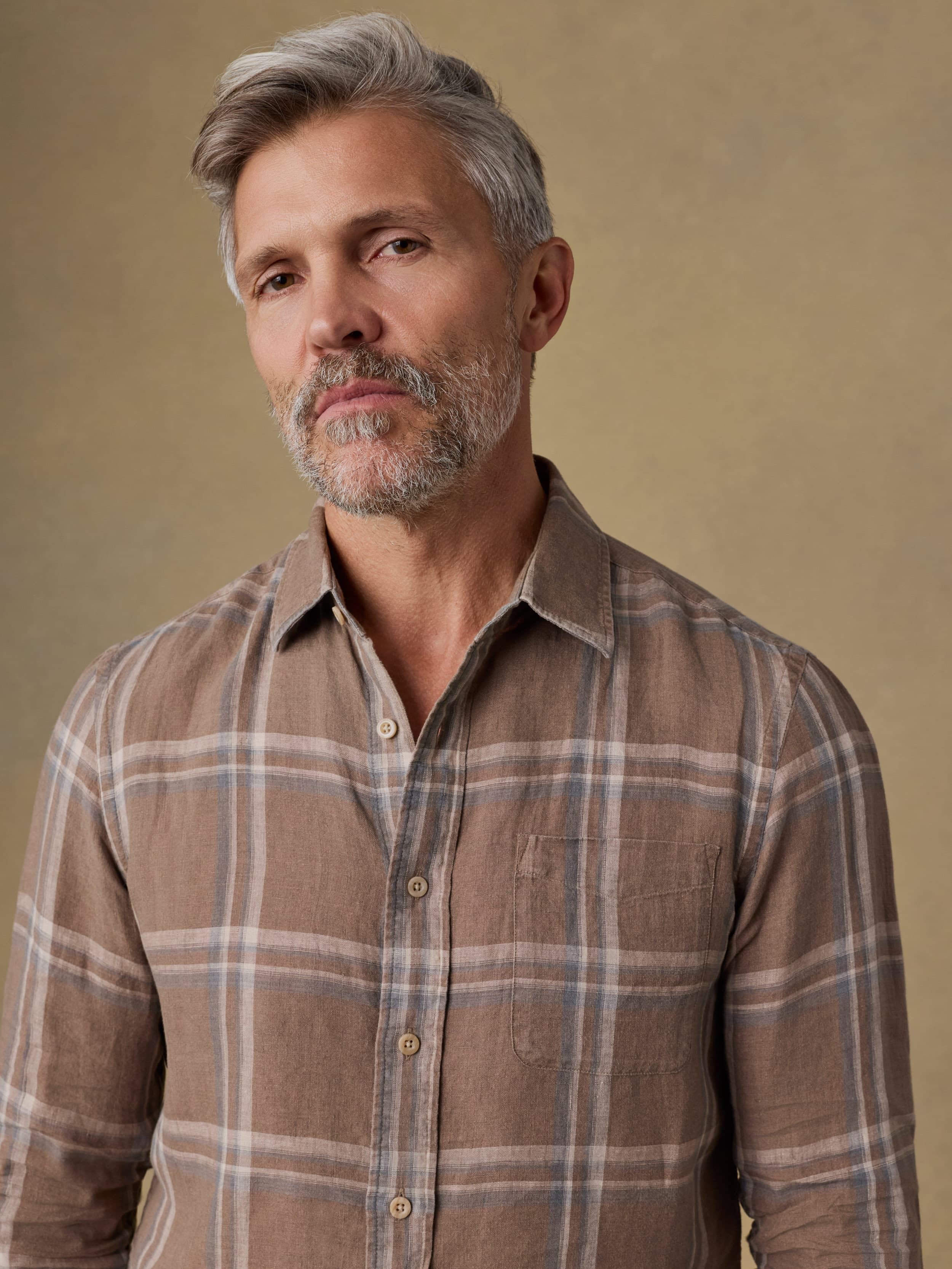 Laguna Linen Shirt - Driftwood Coast Plaid | Faherty Brand