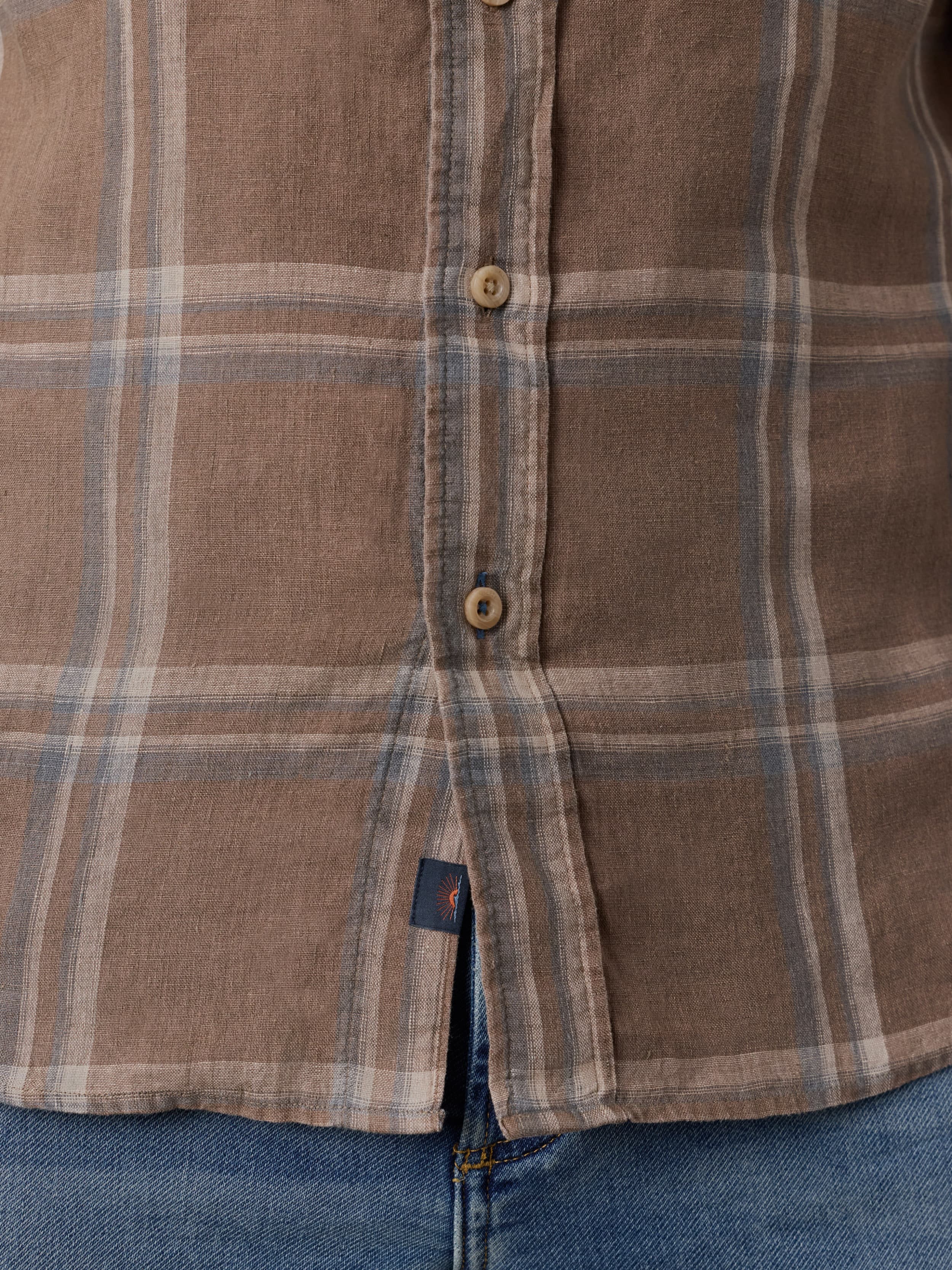 Laguna Linen Shirt - Driftwood Coast Plaid | Faherty Brand