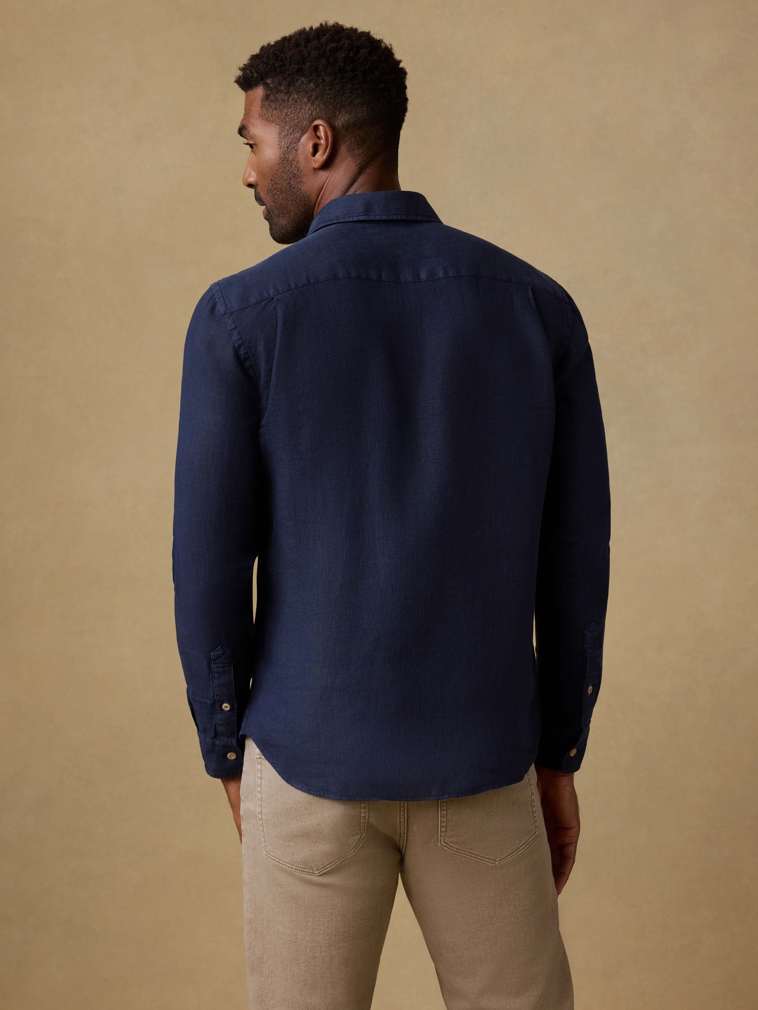 Laguna Linen Shirt - Island Navy | Faherty Brand