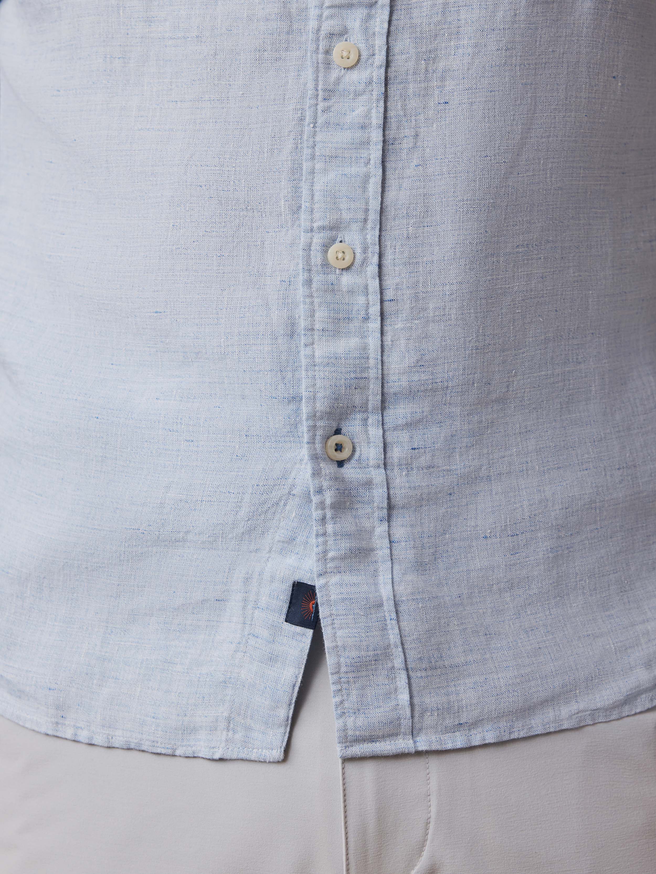 Laguna Linen Shirt - Light Blue Melange | Faherty Brand