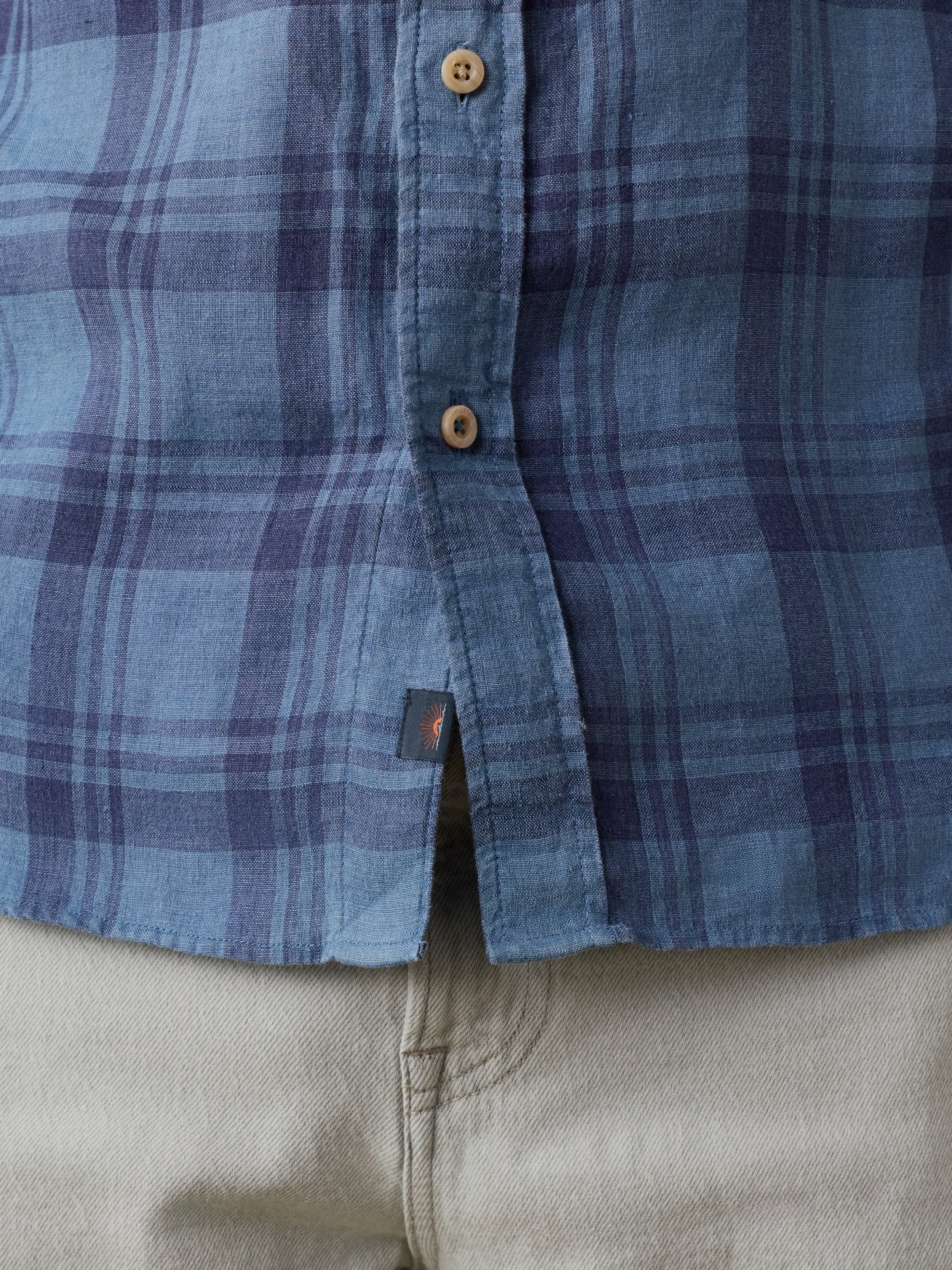 Laguna Linen Shirt - Rainy Lake Plaid | Faherty Brand