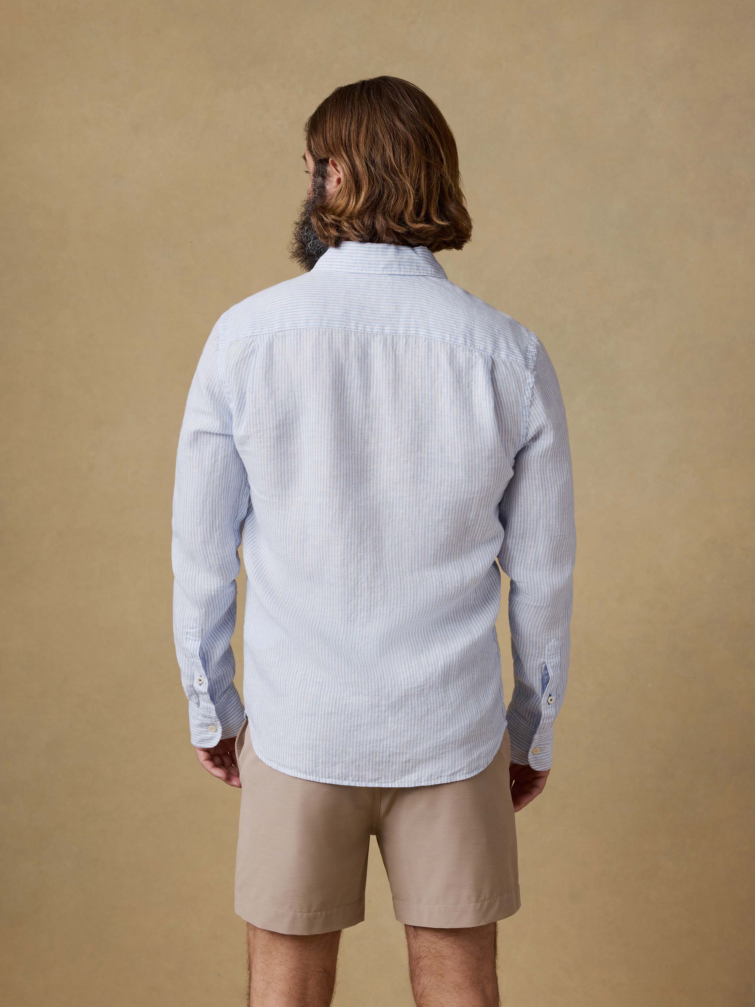 Laguna Linen Shirt - Summer Classic Stripe | Faherty Brand