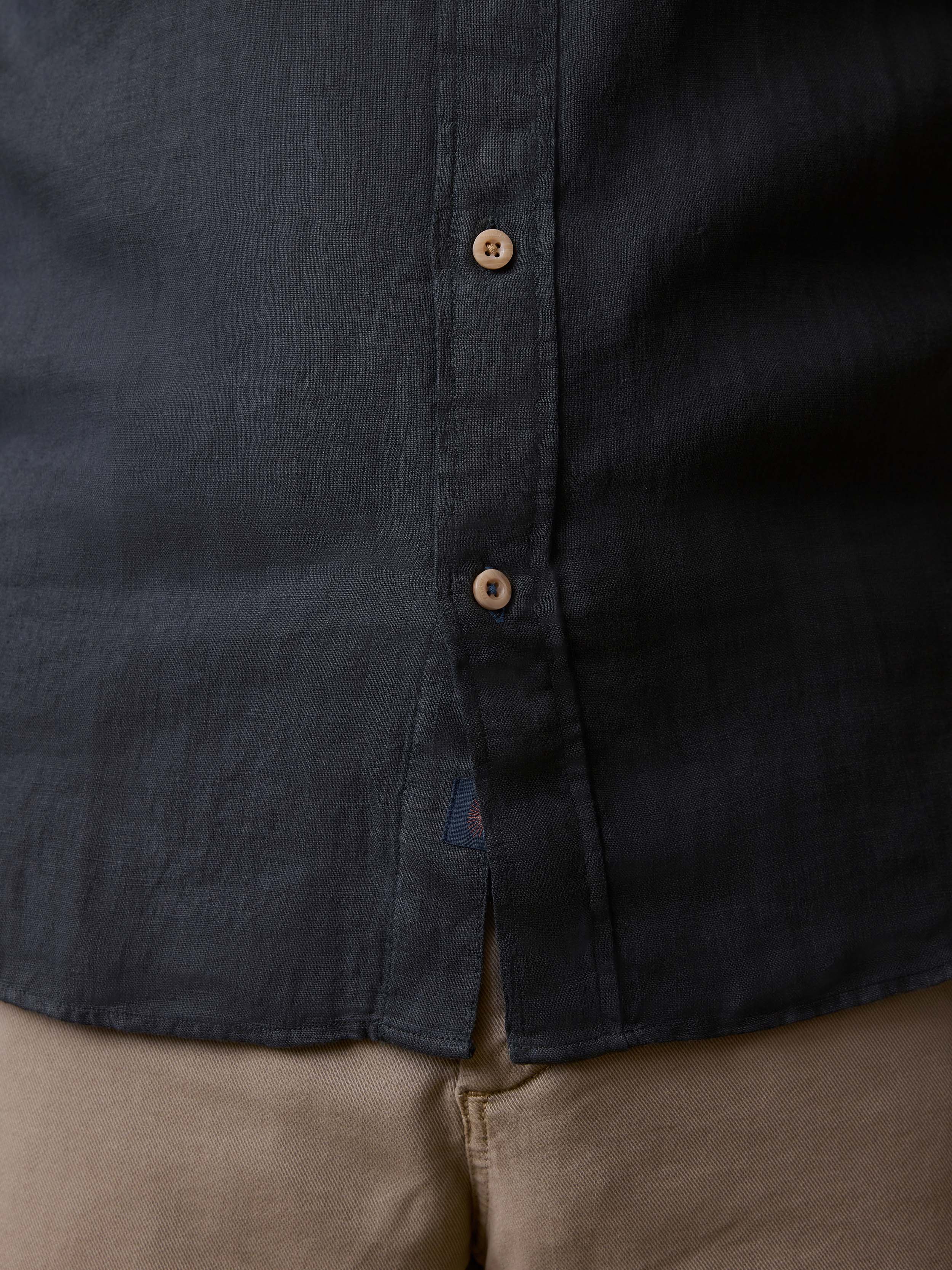 Laguna Linen Shirt - Washed Black | Faherty Brand