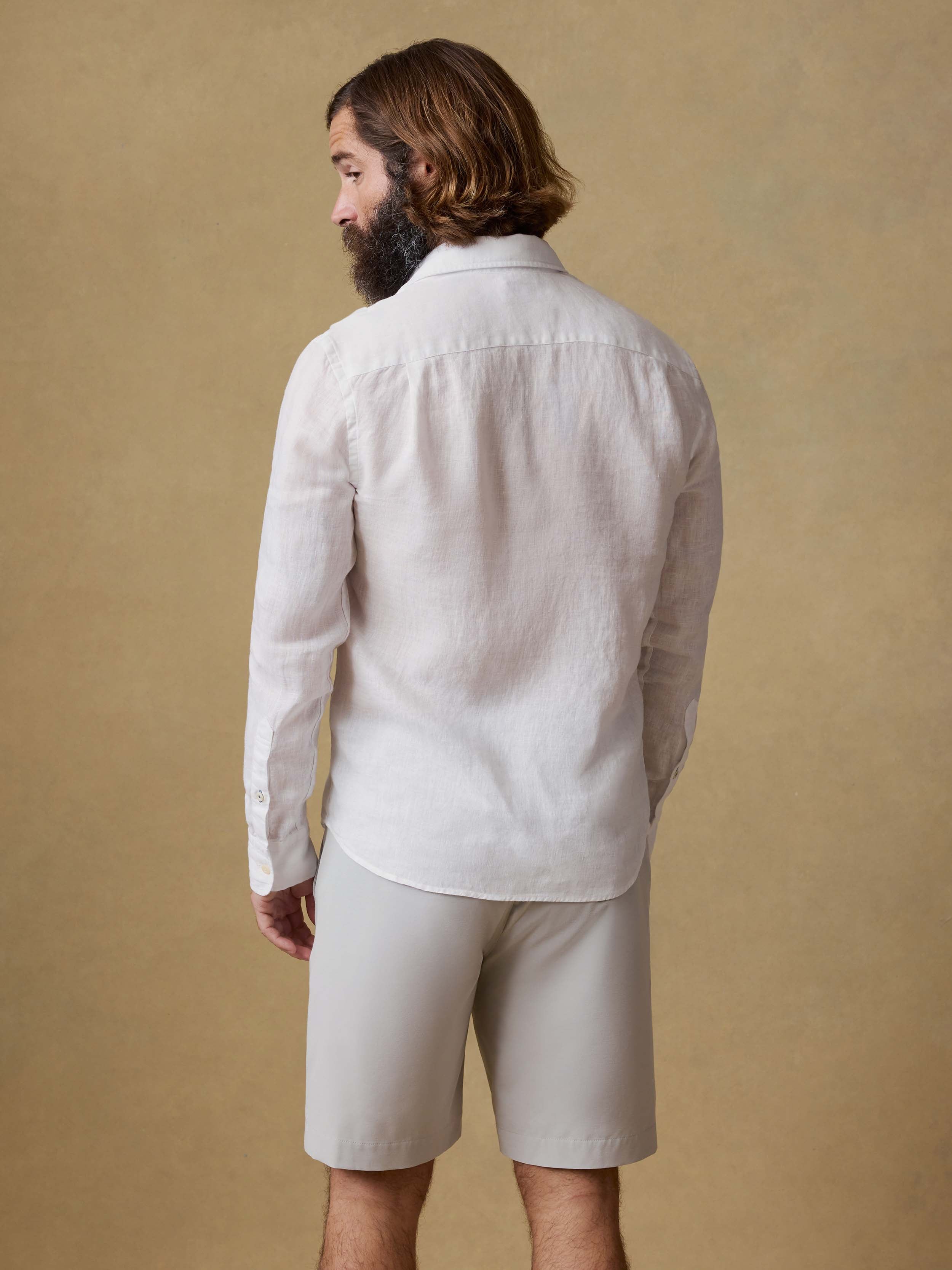 Laguna Linen Shirt - White | Faherty Brand