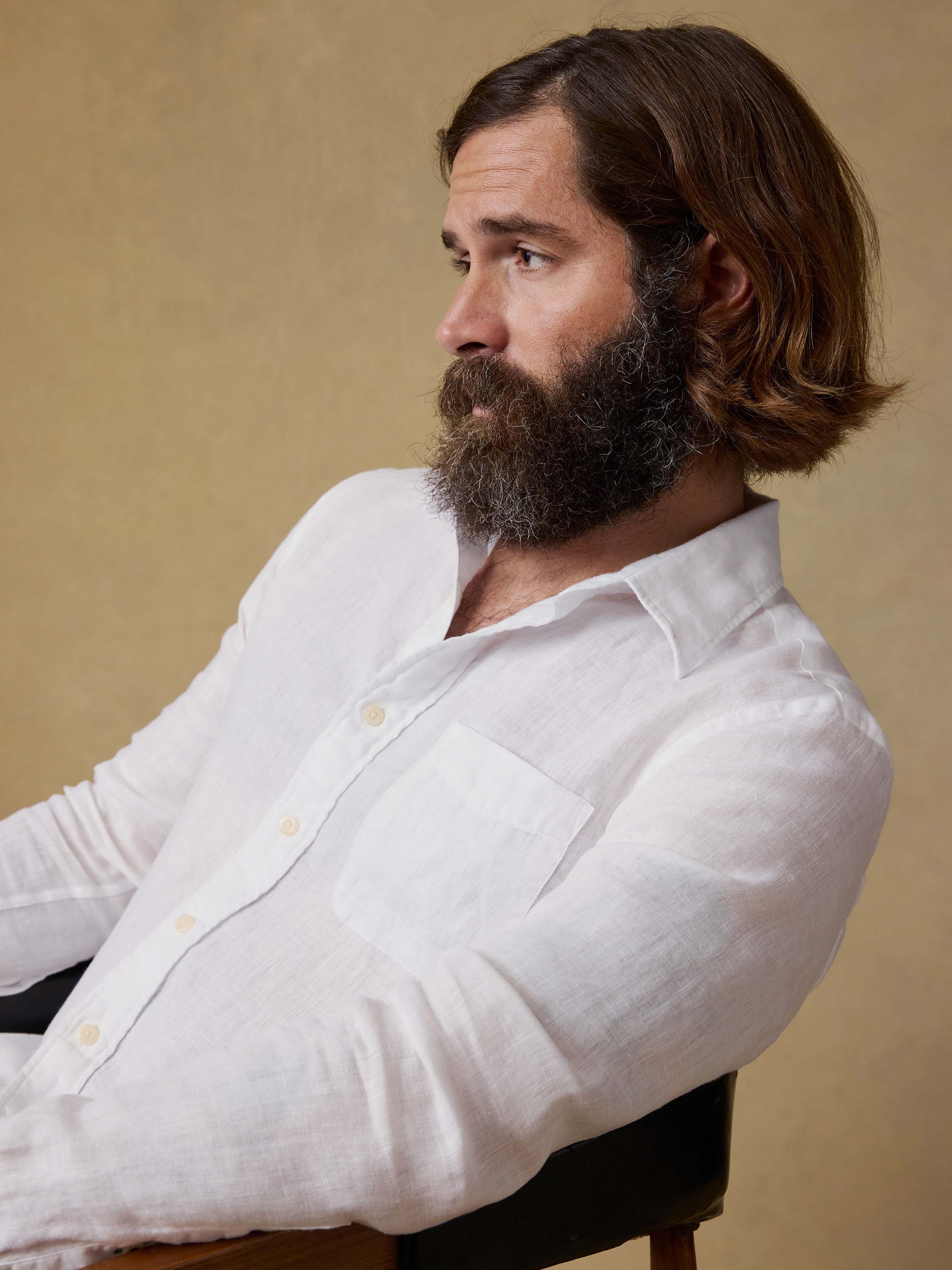 Laguna Linen Shirt - White | Faherty Brand