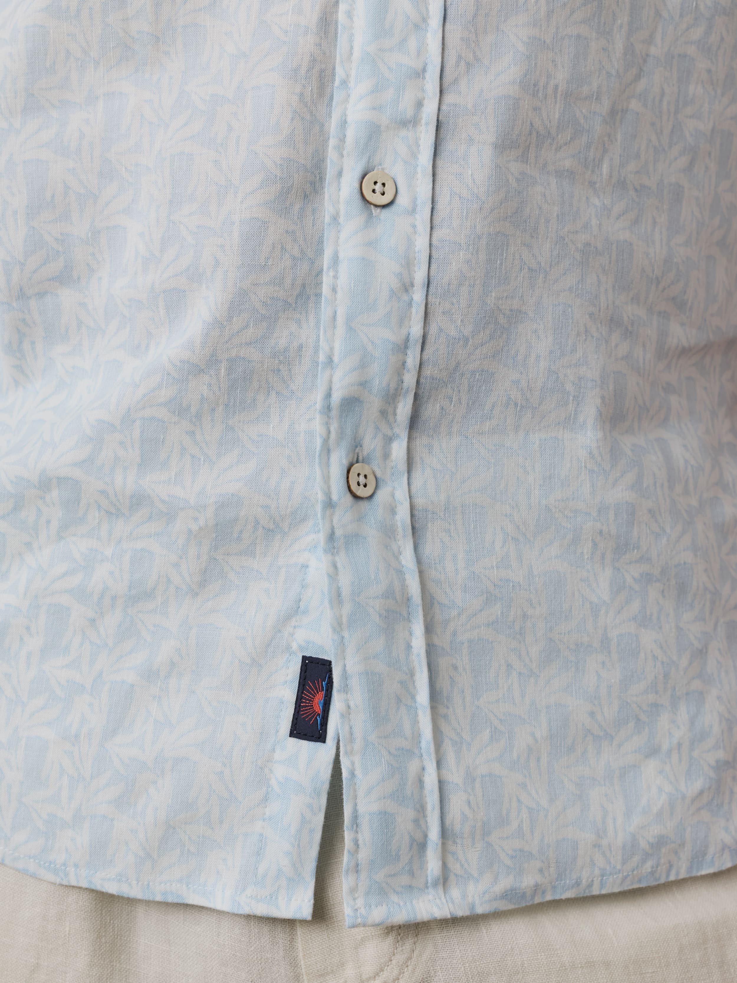 Short-Sleeve Breeze Shirt - Clear Sky Leaf | Faherty Brand