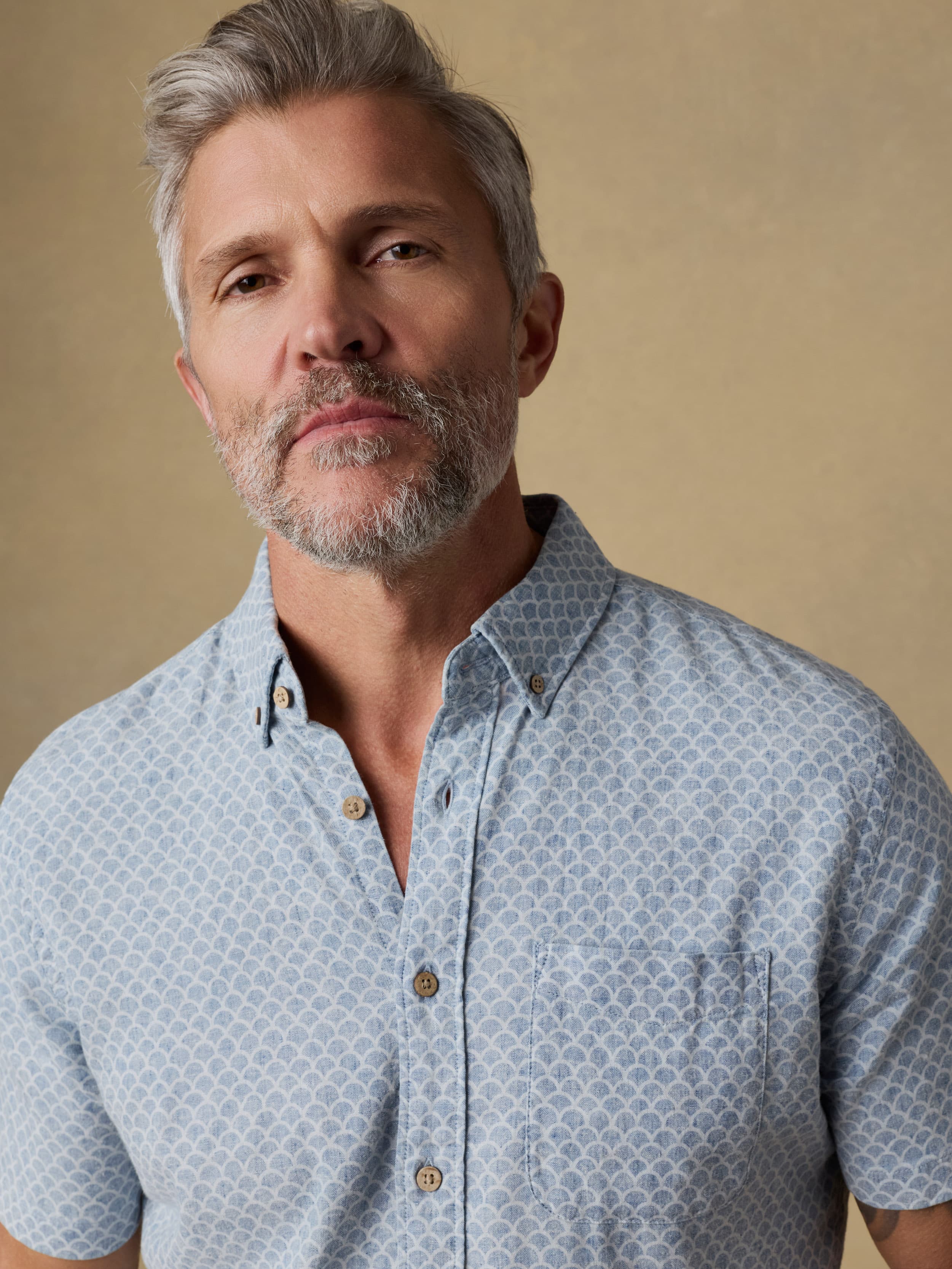 Short-Sleeve Breeze Shirt - Fishscale Redux | Faherty Brand