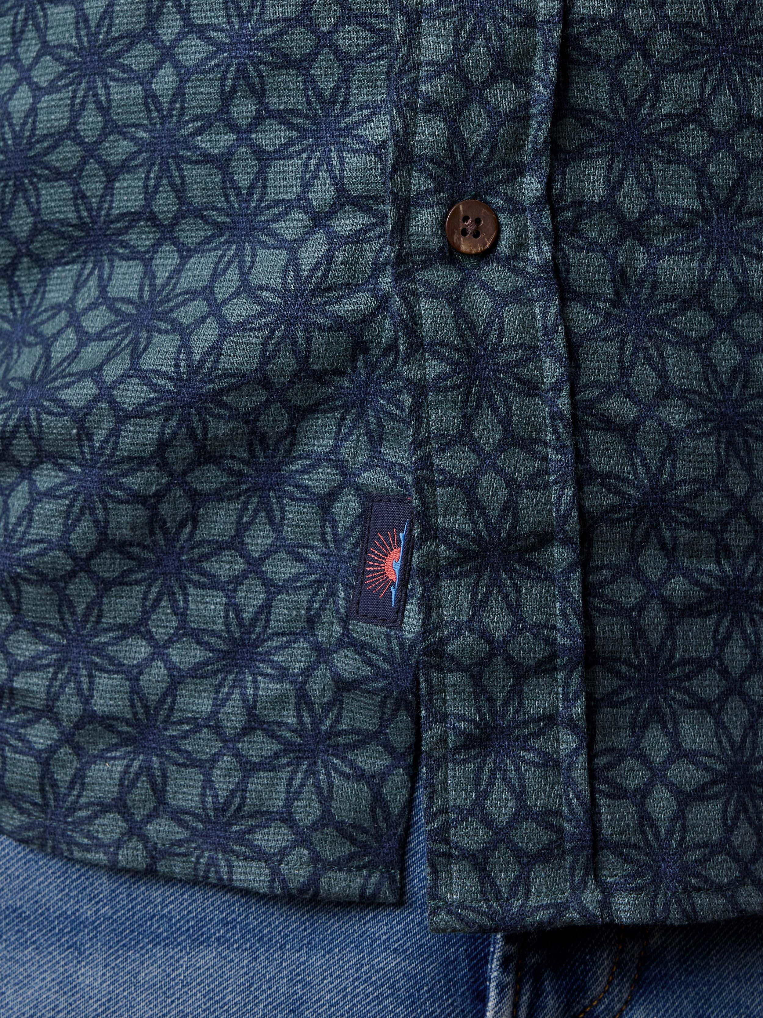 Short-Sleeve Breeze Shirt - Spruce Lotus Tile | Faherty Brand
