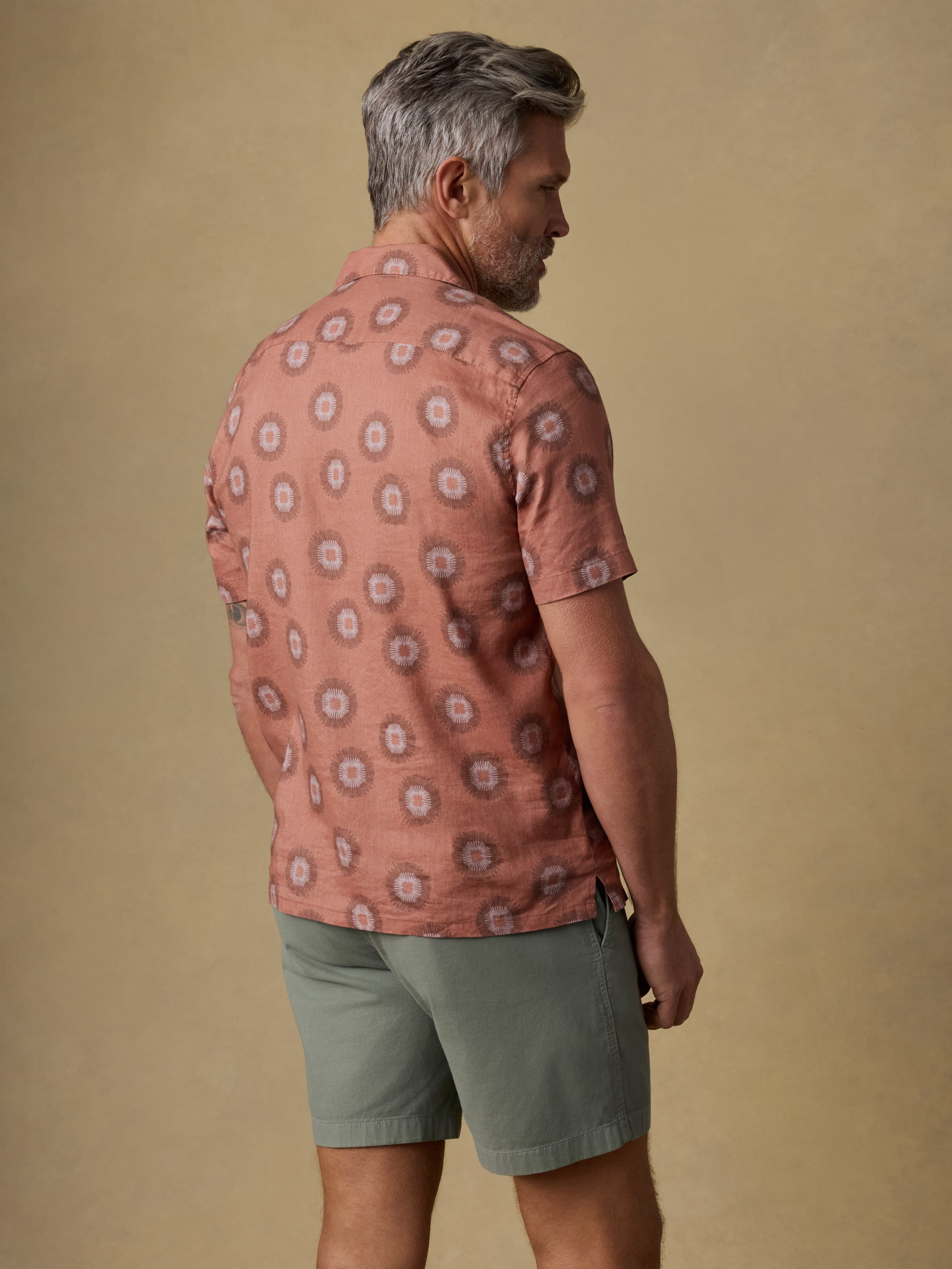 Short-Sleeve Breeze Camp Shirt - Sienna Coast Fireworks | Faherty Brand