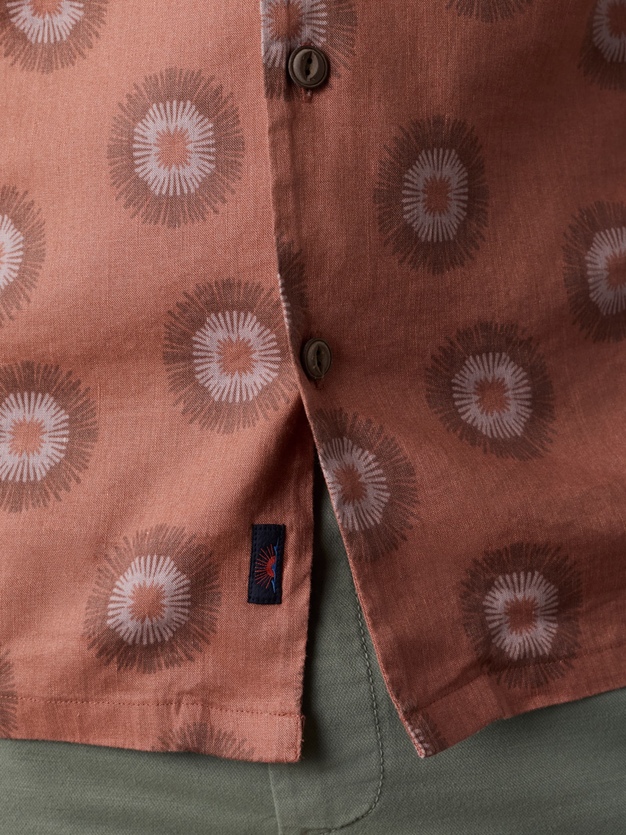Short-Sleeve Breeze Camp Shirt - Sienna Coast Fireworks | Faherty Brand