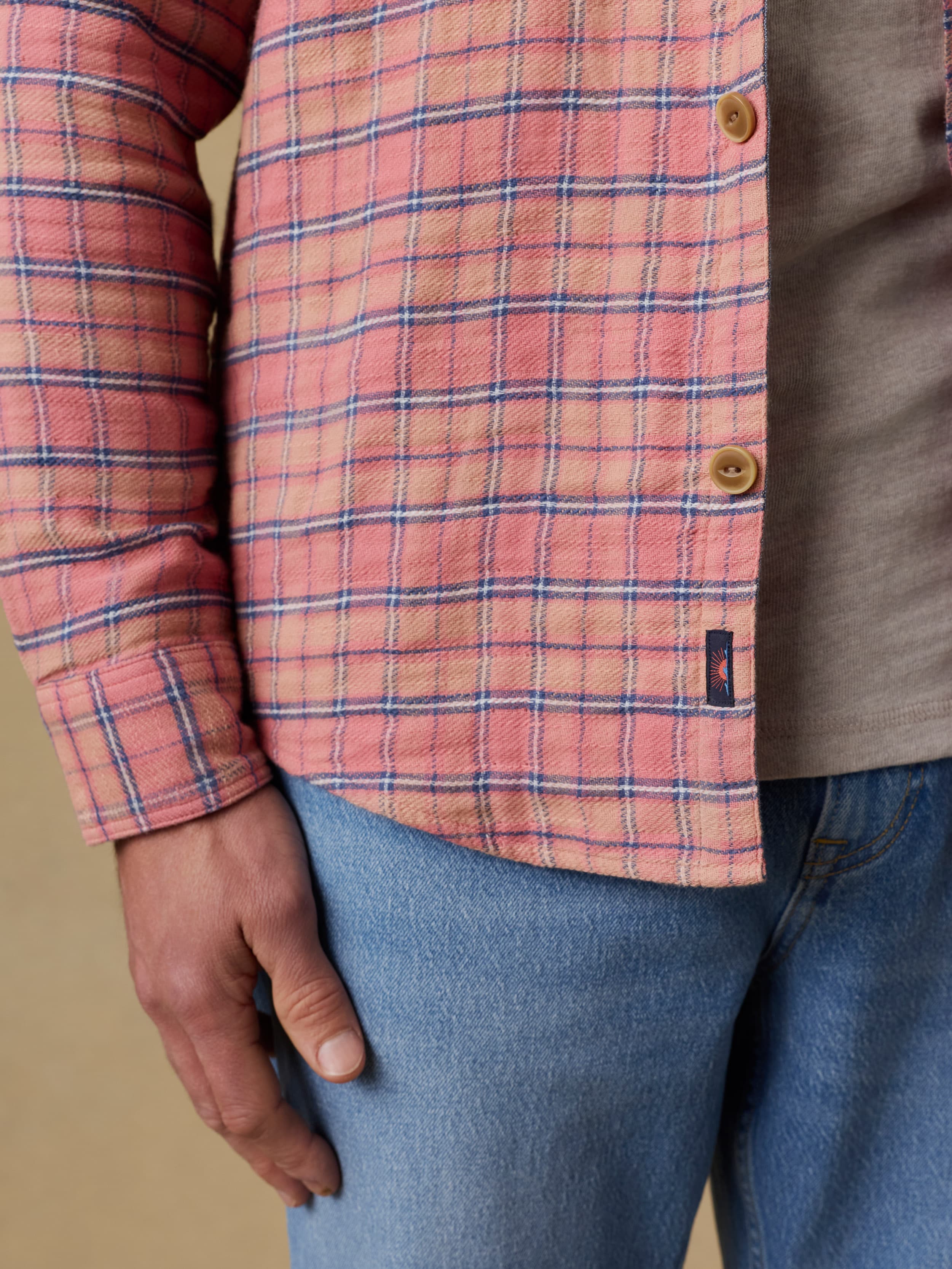 Belmar Workshirt - Desert Haze Plaid | Faherty Brand