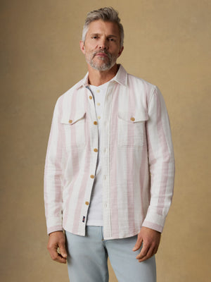 Belmar Workshirt - Sienna Cream Stripe