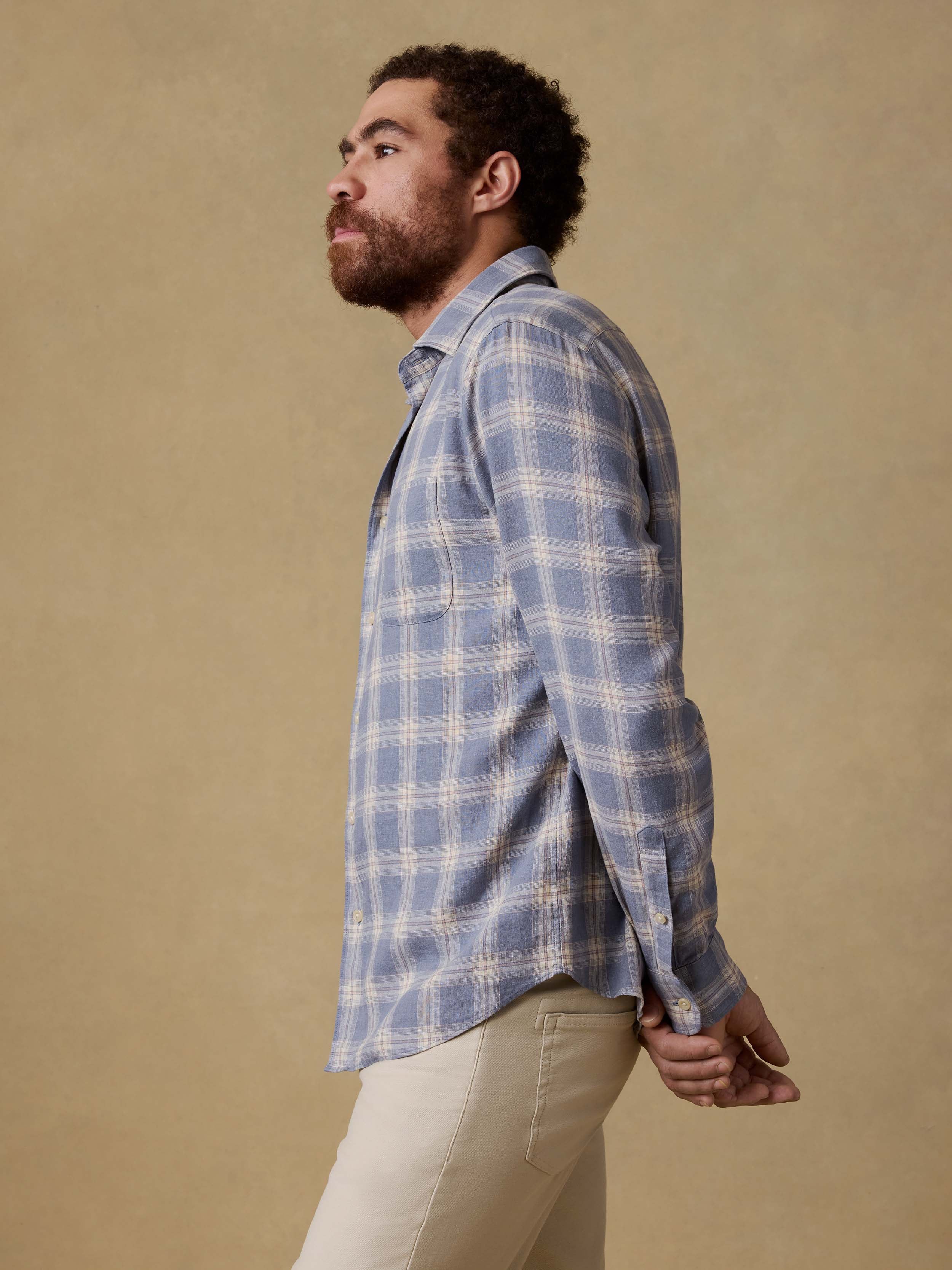 Palmetto Shirt - Shore Flint Plaid | Faherty Brand