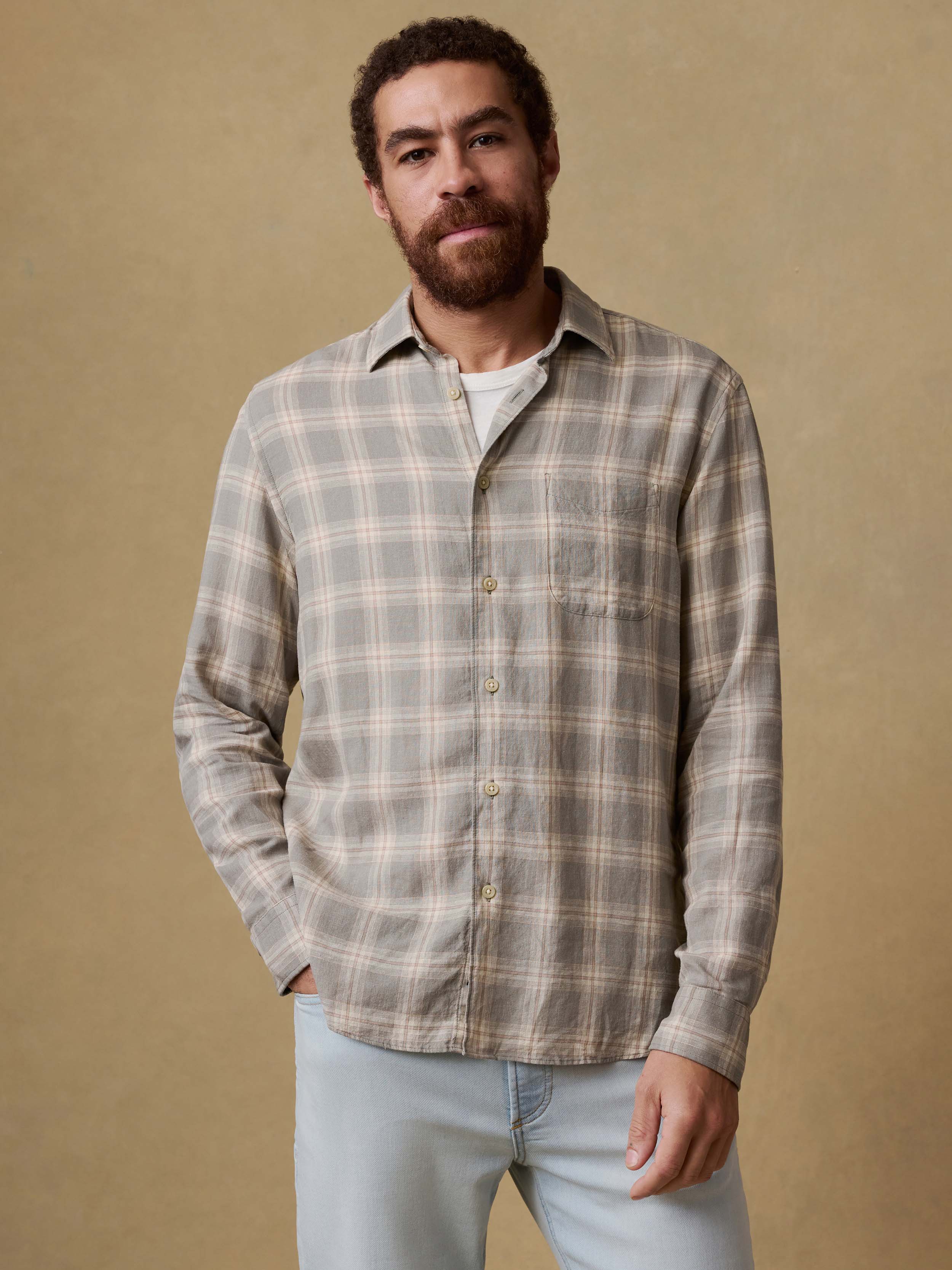 Palmetto Shirt - Shore Sage Plaid | Faherty Brand