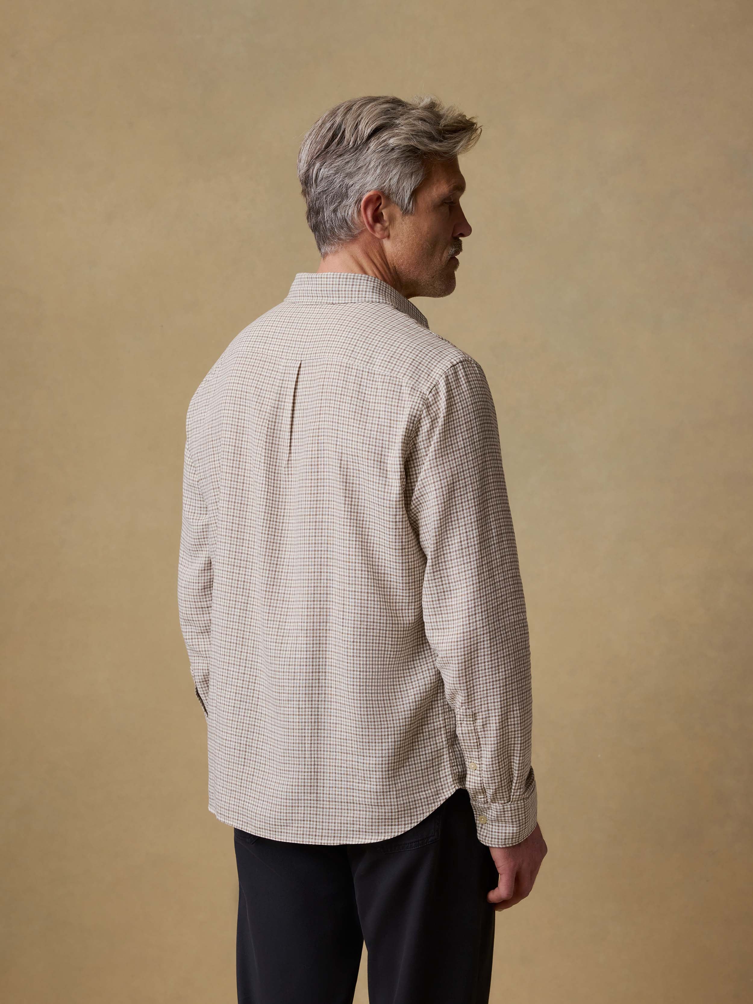 Palmetto Shirt - Stone Palm Check | Faherty Brand