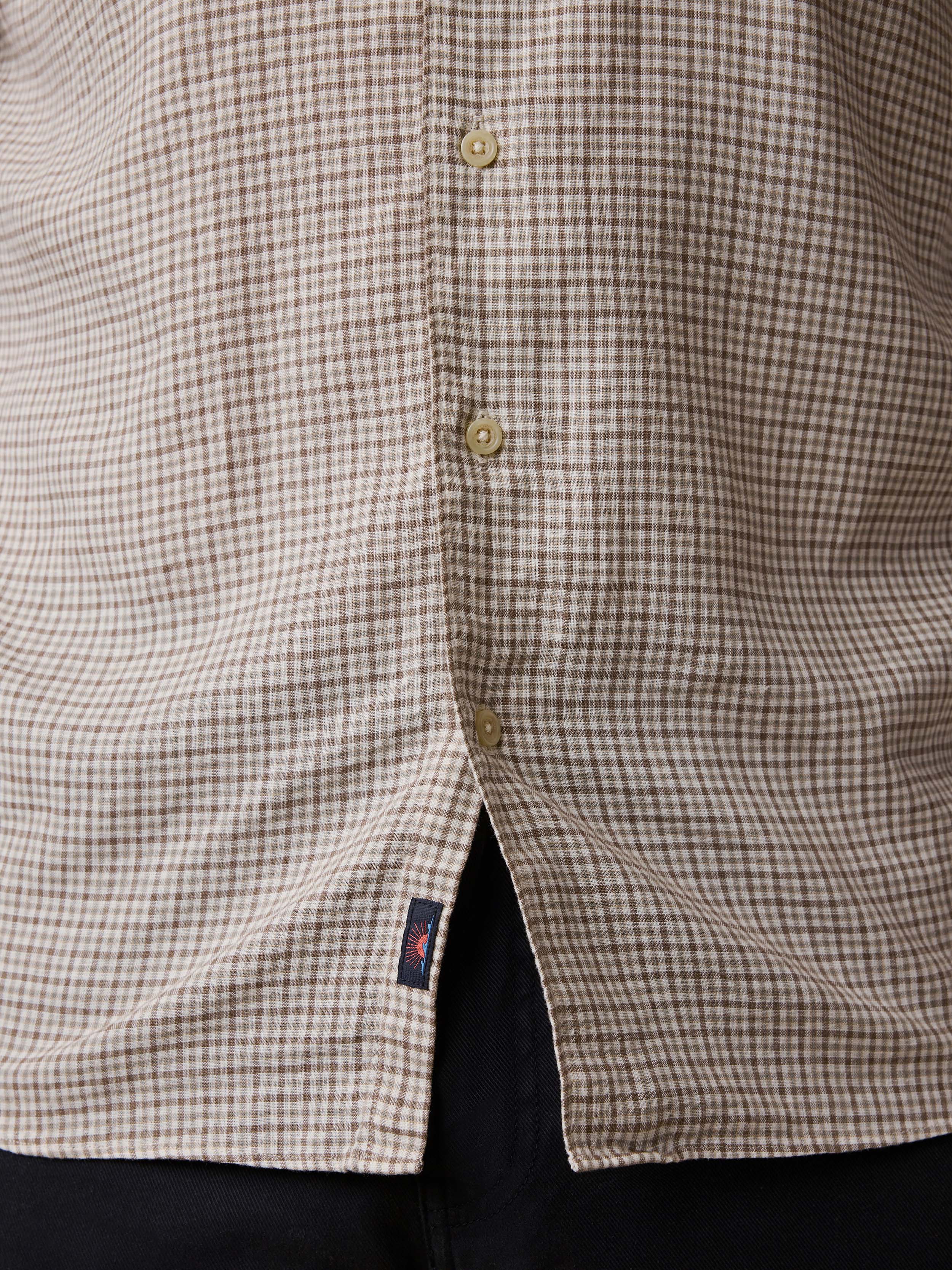 Palmetto Shirt - Stone Palm Check | Faherty Brand