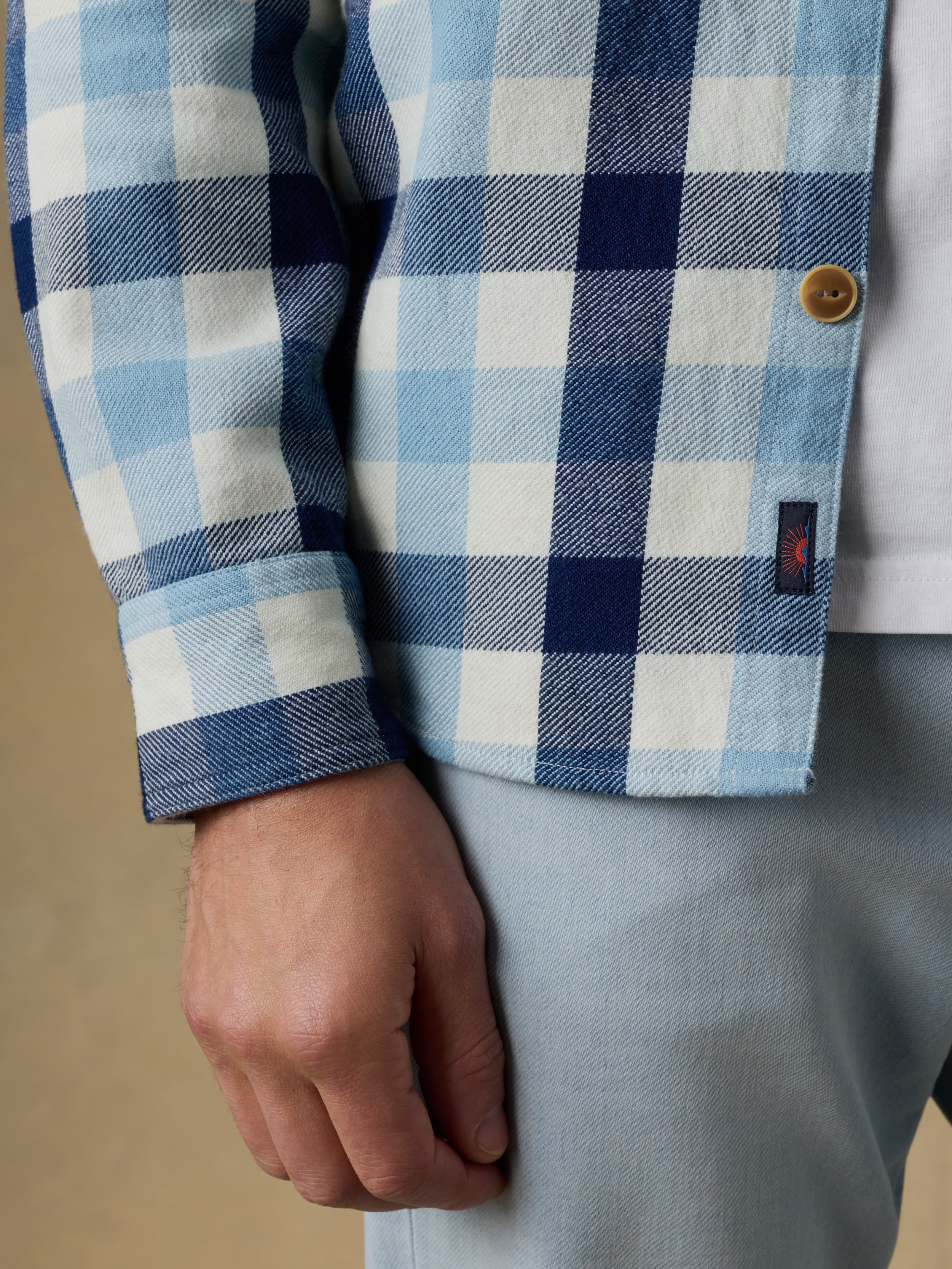 Indigo Overshirt - Indigo Island Buffalo | Faherty Brand