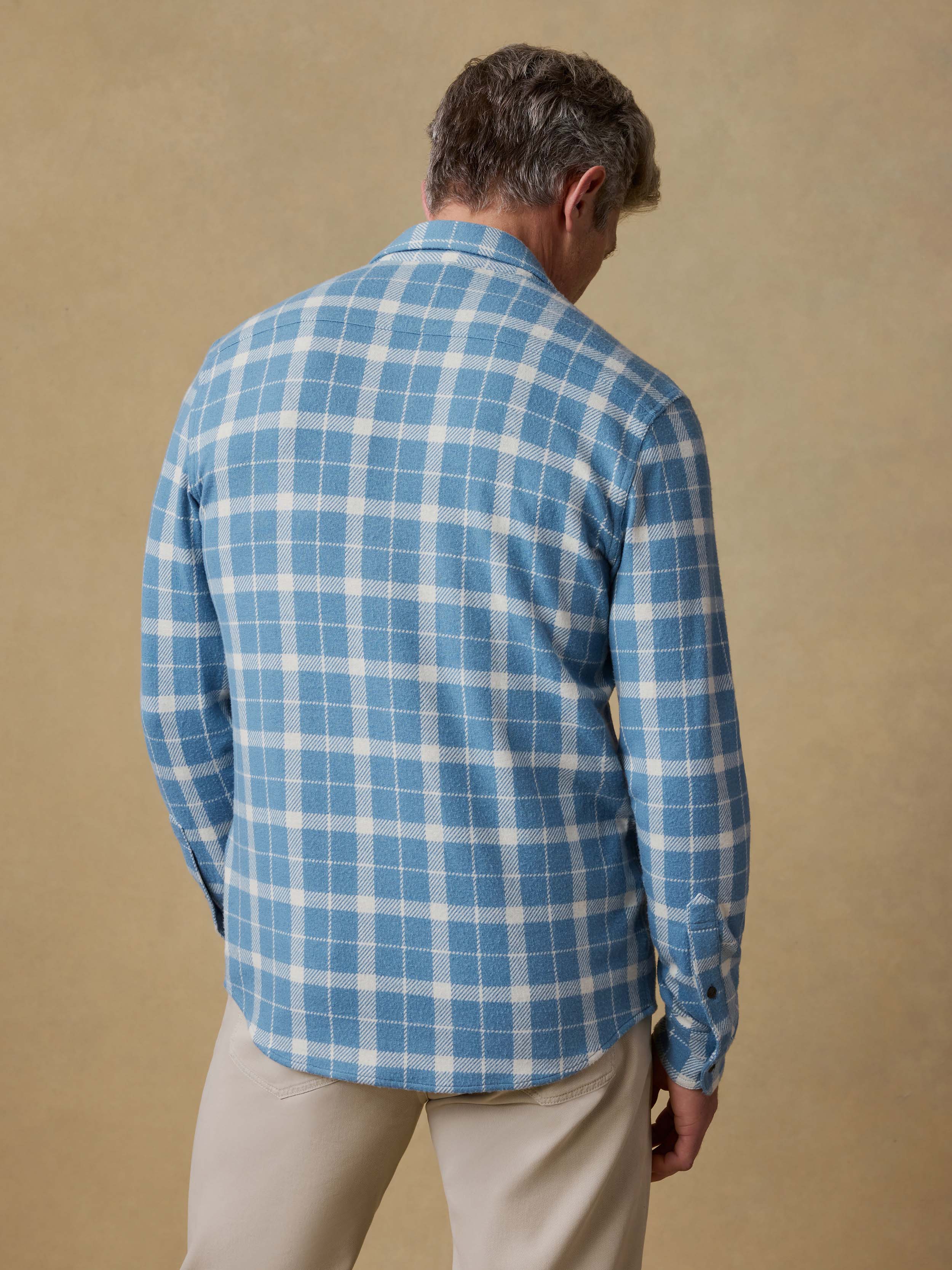 Legend™ Sweater Shirt - Blue Landing Plaid | Faherty Brand