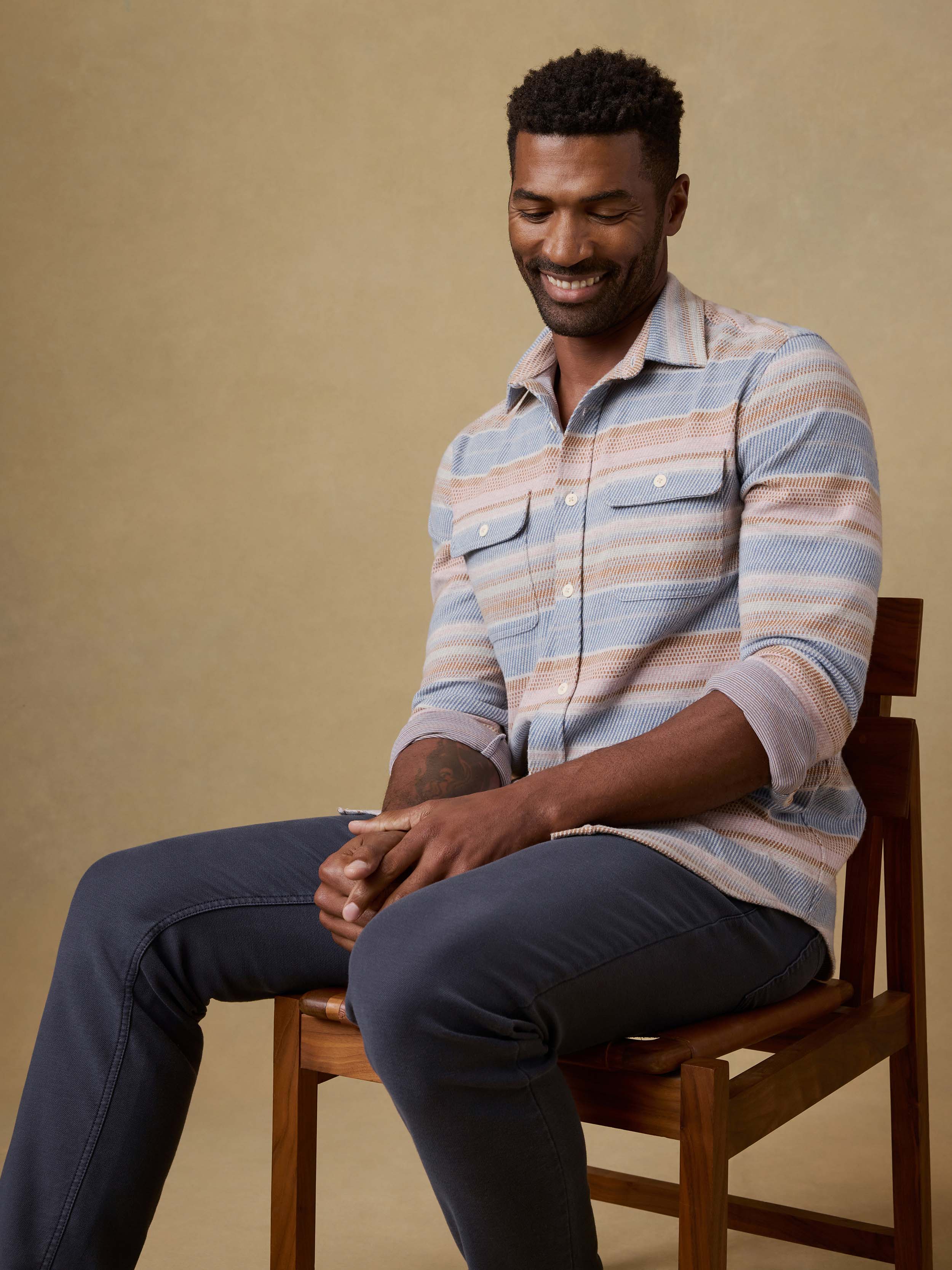 Legend™ Sweater Shirt - Isle Breeze Stripe | Faherty Brand