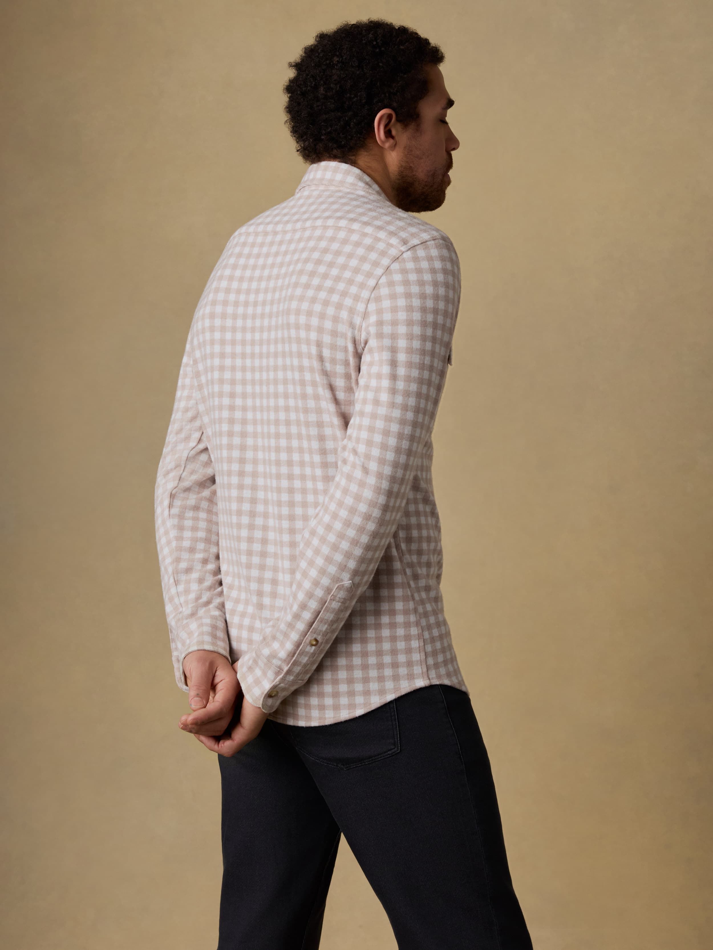 Legend™ Sweater Shirt - Shore Tan Gingham | Faherty Brand