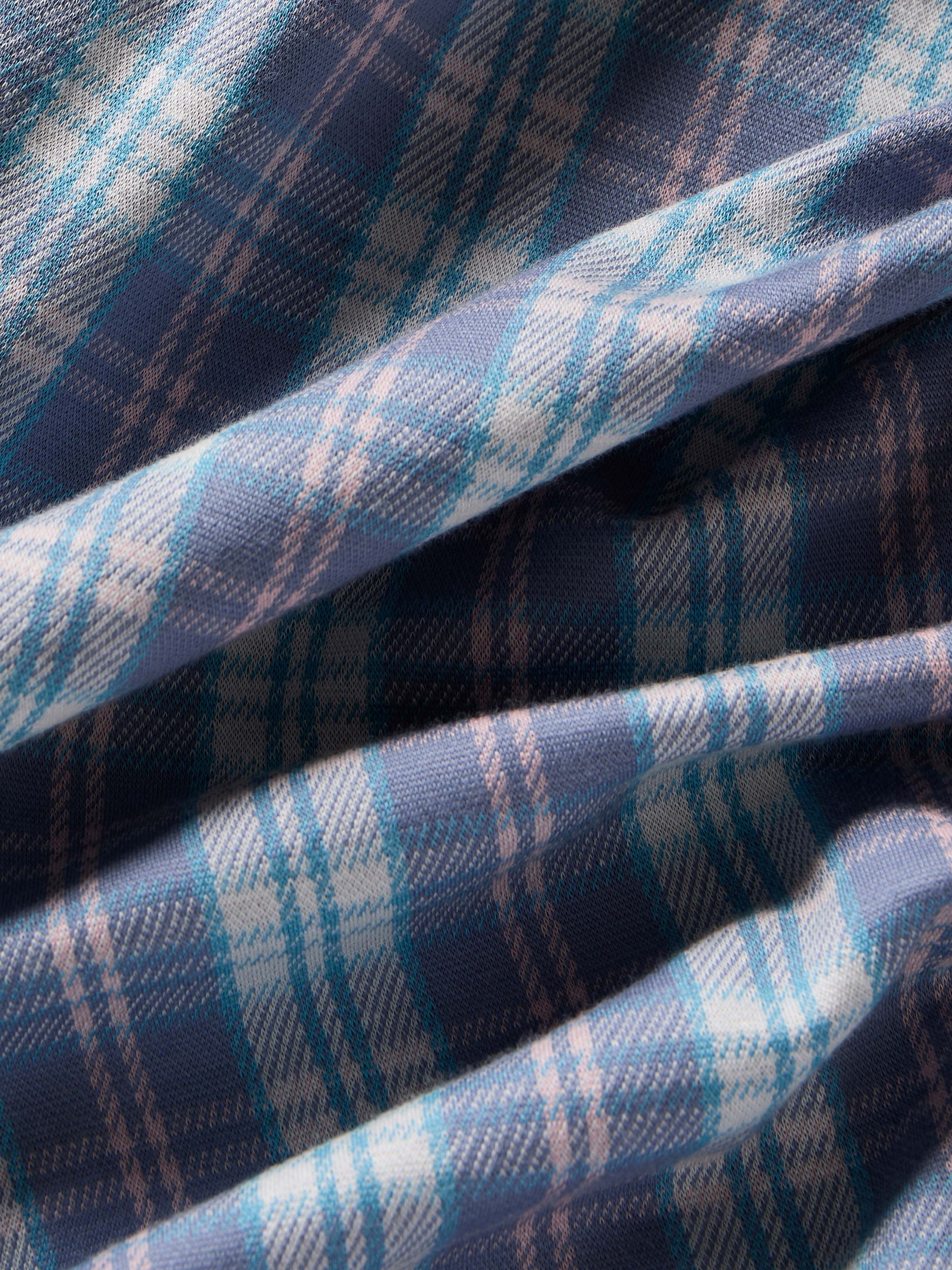 Coastline Knit Shirt - Summer Teal Plaid | Faherty Brand
