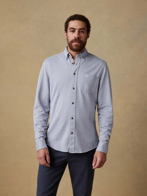 Coastline Knit Shirt - Oceanside Blue