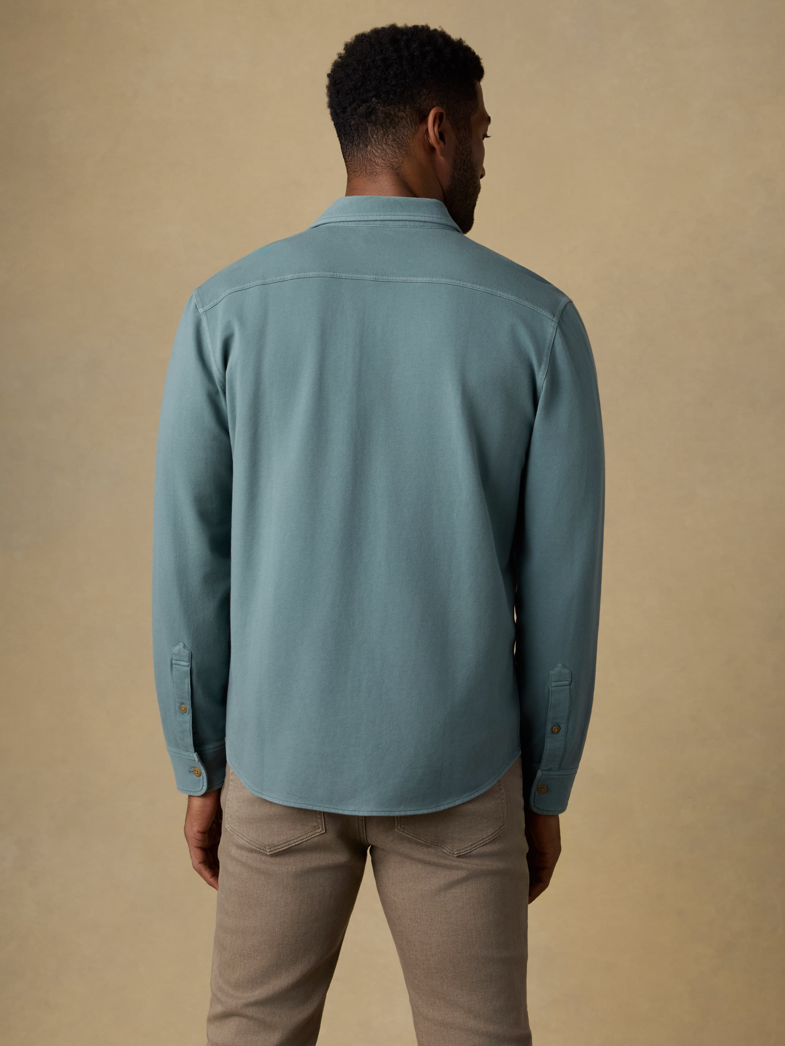 Field Knit Shirt - Aspen Green | Faherty Brand