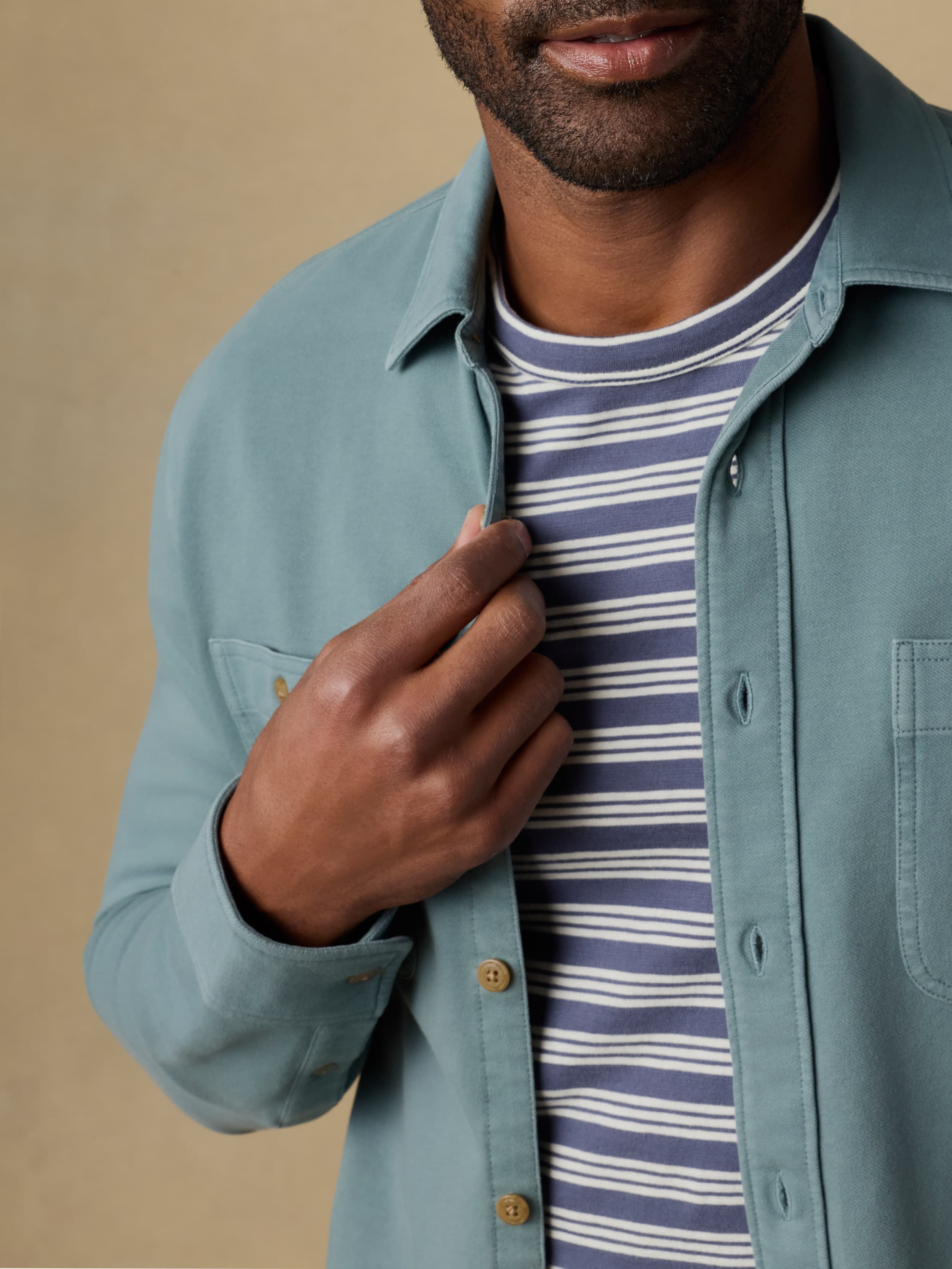 Field Knit Shirt - Aspen Green | Faherty Brand