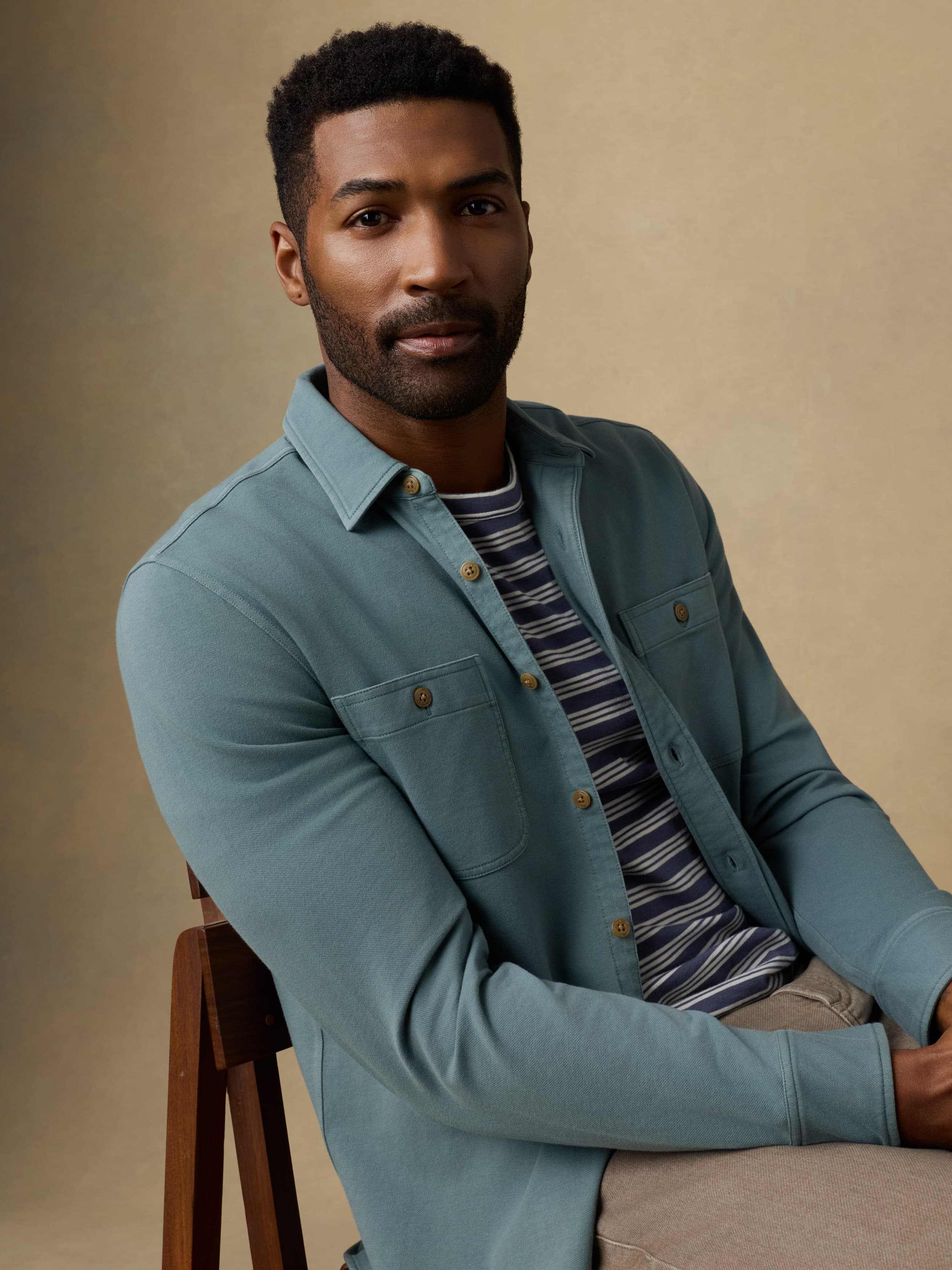 Field Knit Shirt - Aspen Green | Faherty Brand