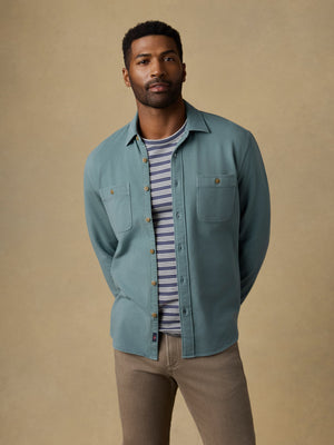 Field Knit Shirt - Aspen Green