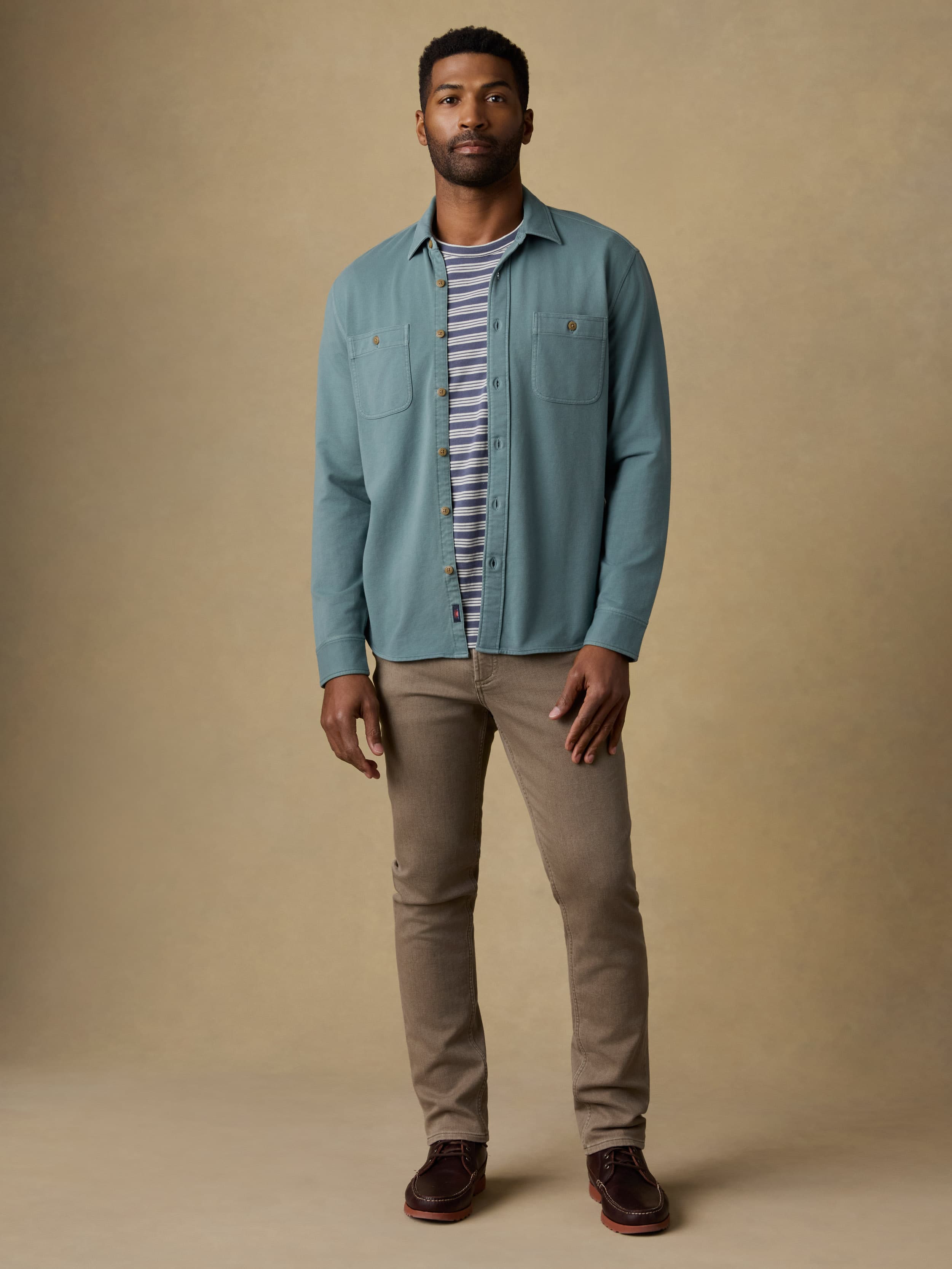 Field Knit Shirt - Aspen Green | Faherty Brand