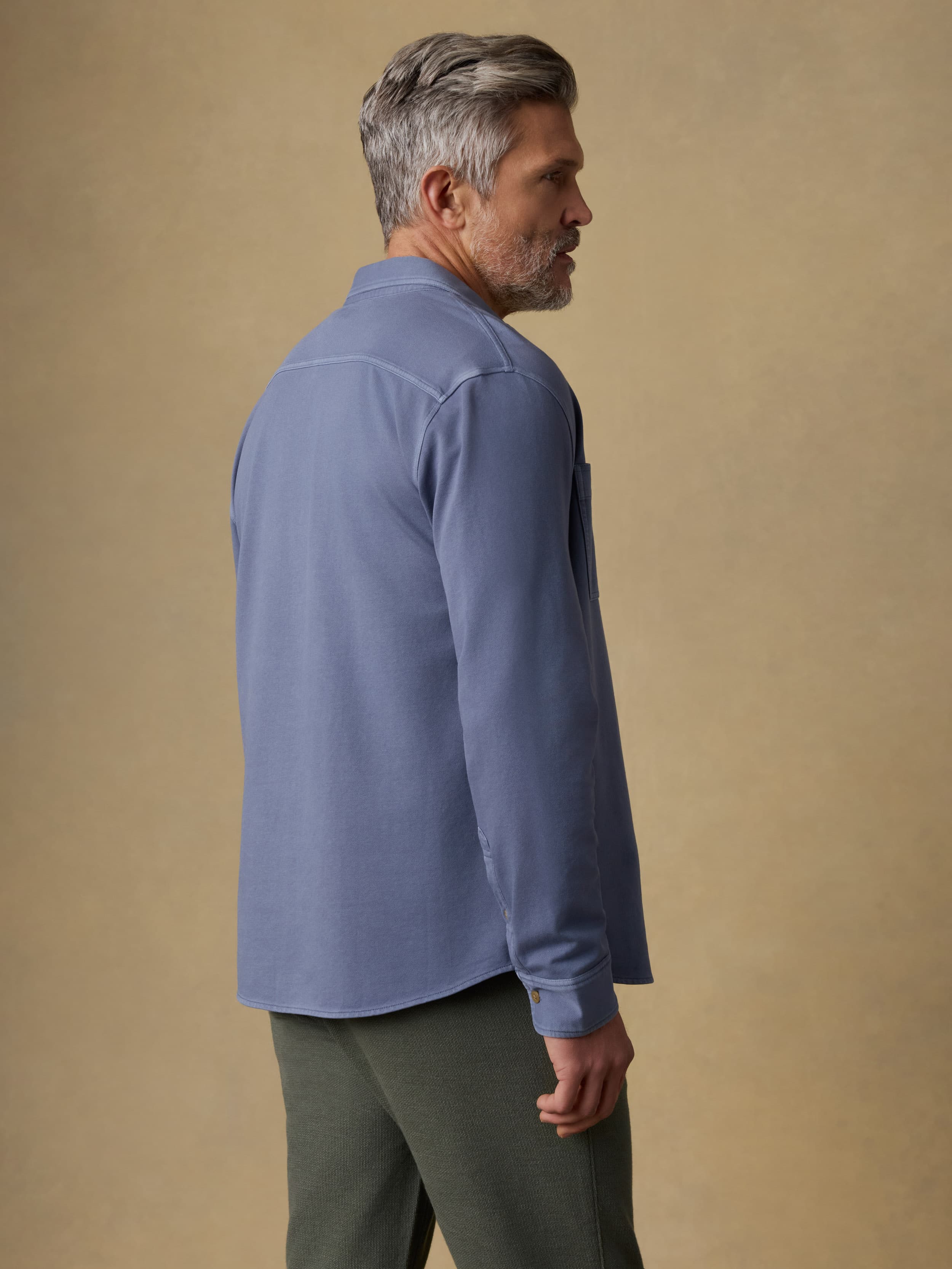 Field Knit Shirt - Flint | Faherty Brand